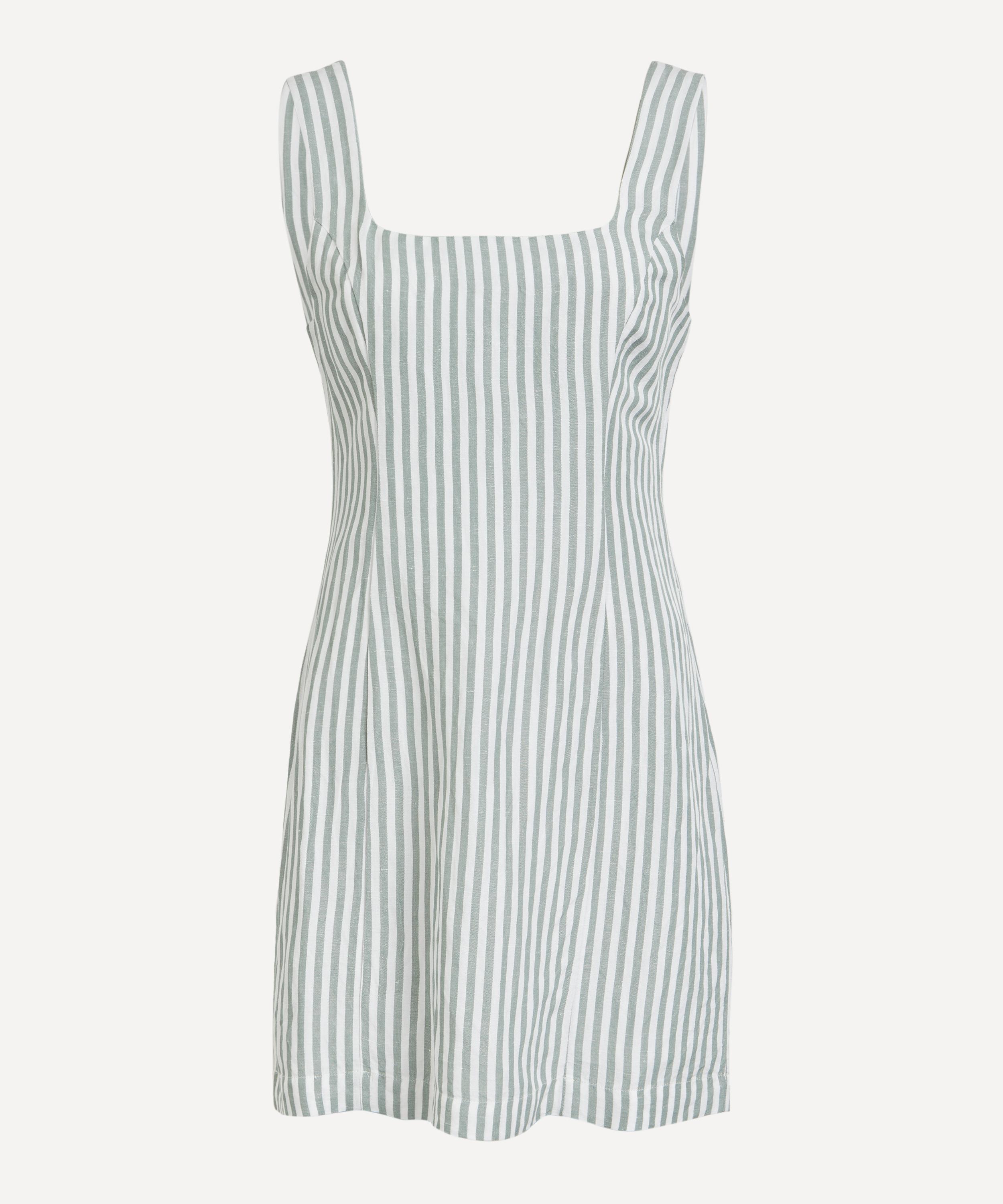 POSSE POSSE WOMEN'S DIANA SEAGRASS STRIPE MINI DRESS 