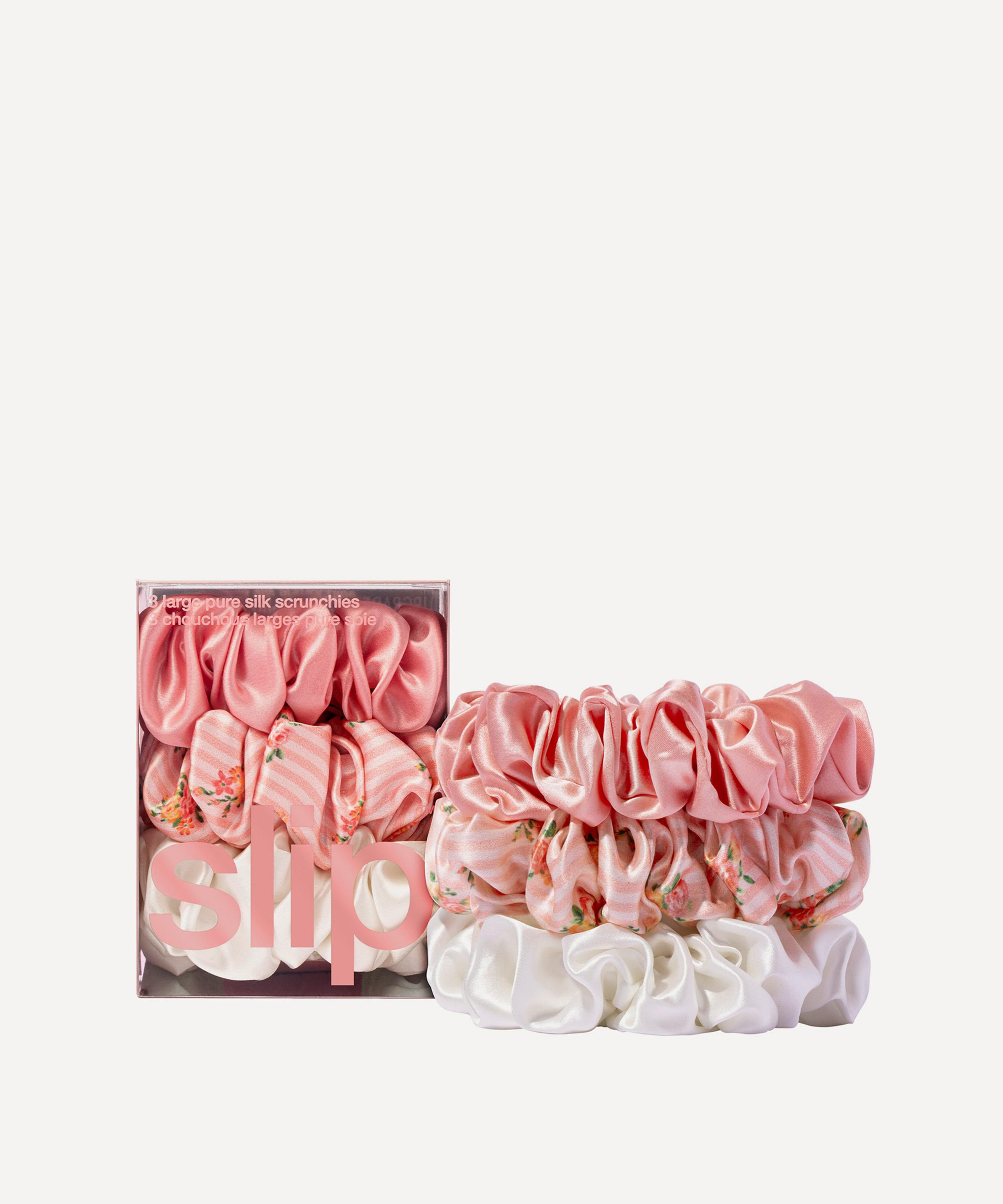 Slip Large Petal Silk Scrunchie Trio