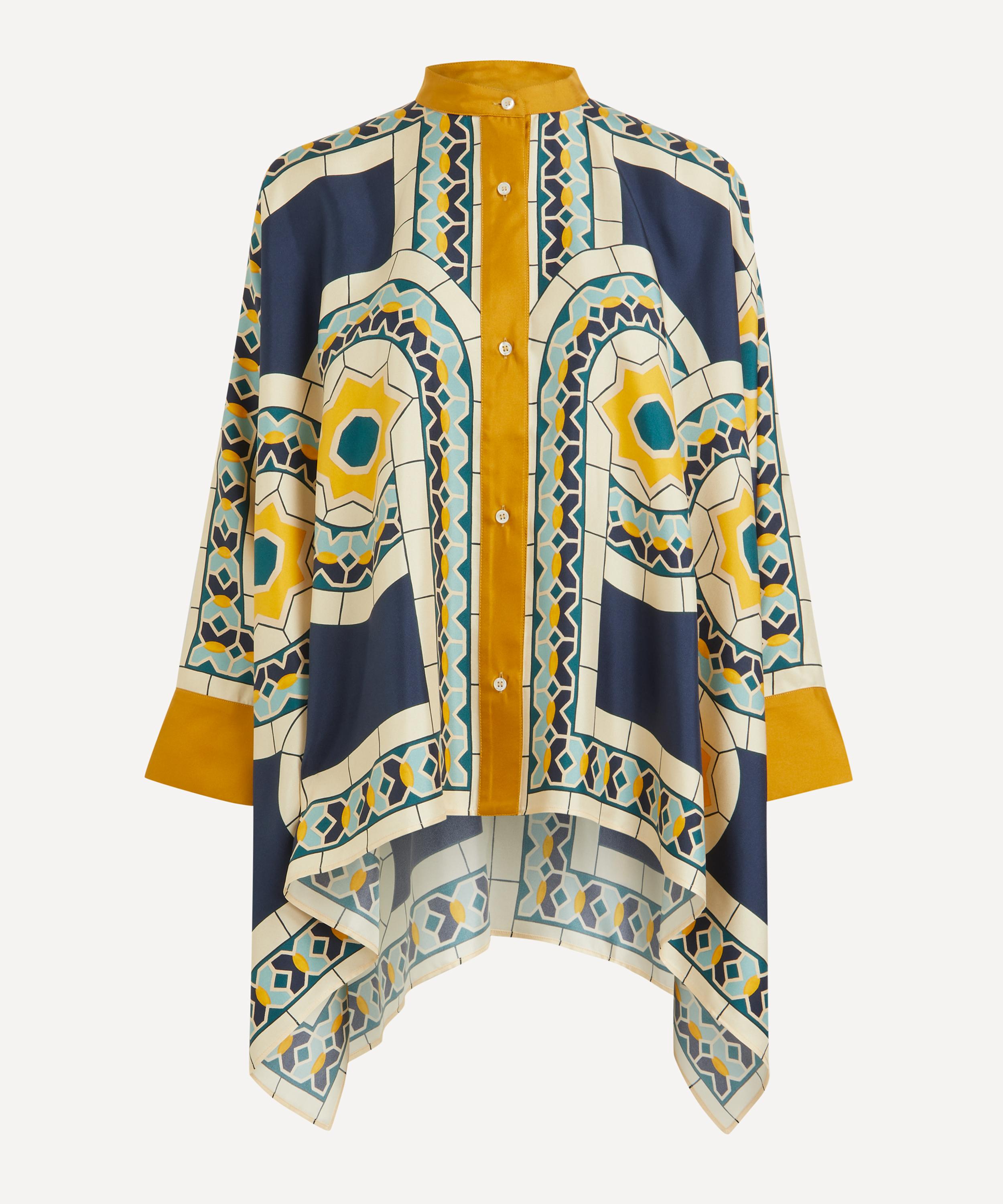 La Doublej Women's Foulard Silk Twill Shirt