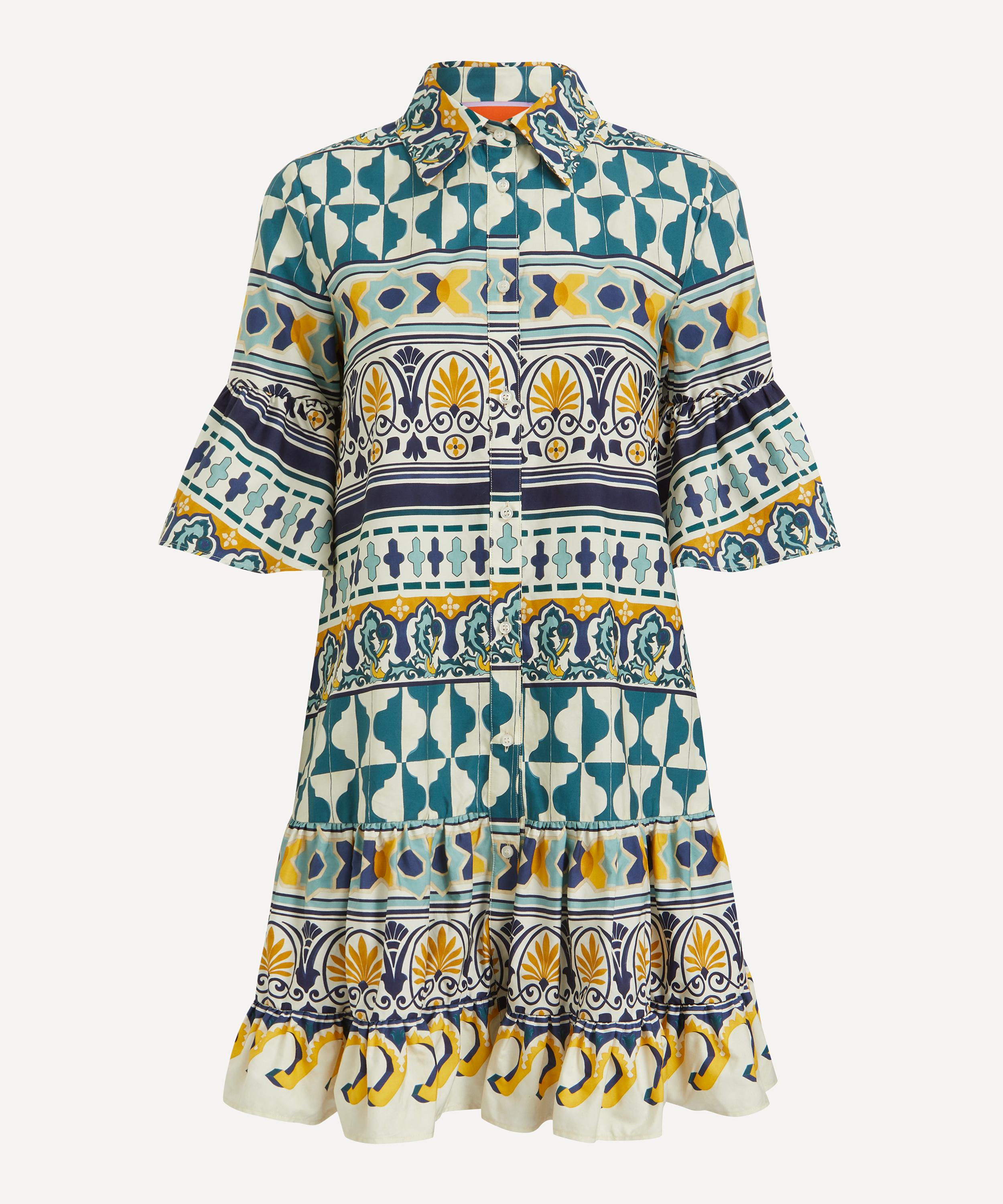 La Doublej Choux Tiered Shirt Dress