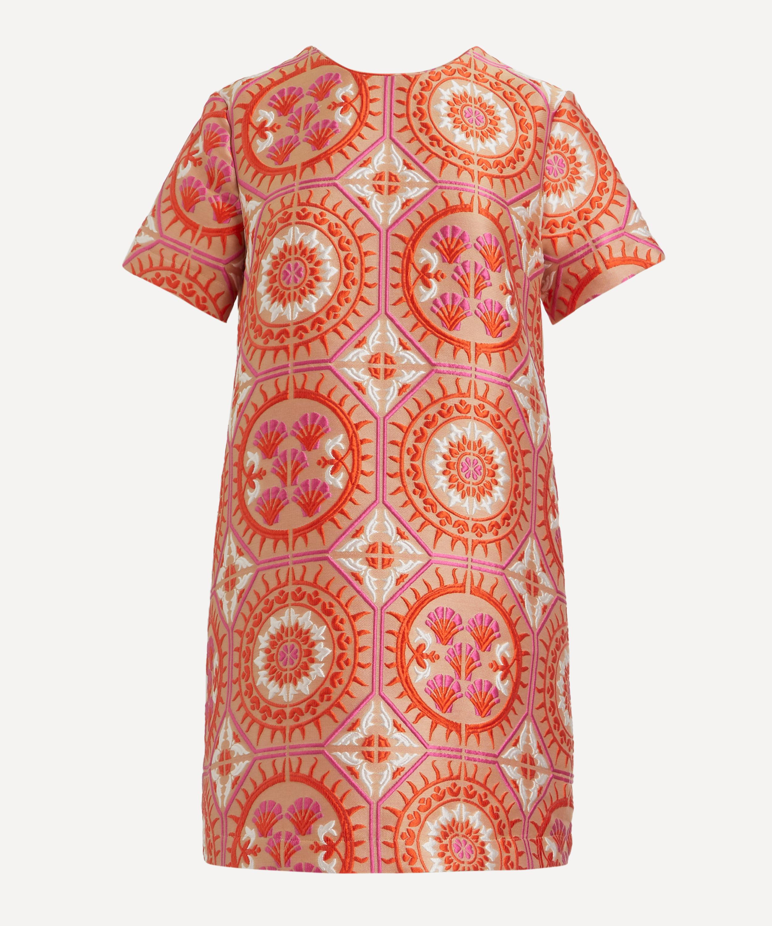 La Doublej Women's Mini Swing Sun Jacquard Dress