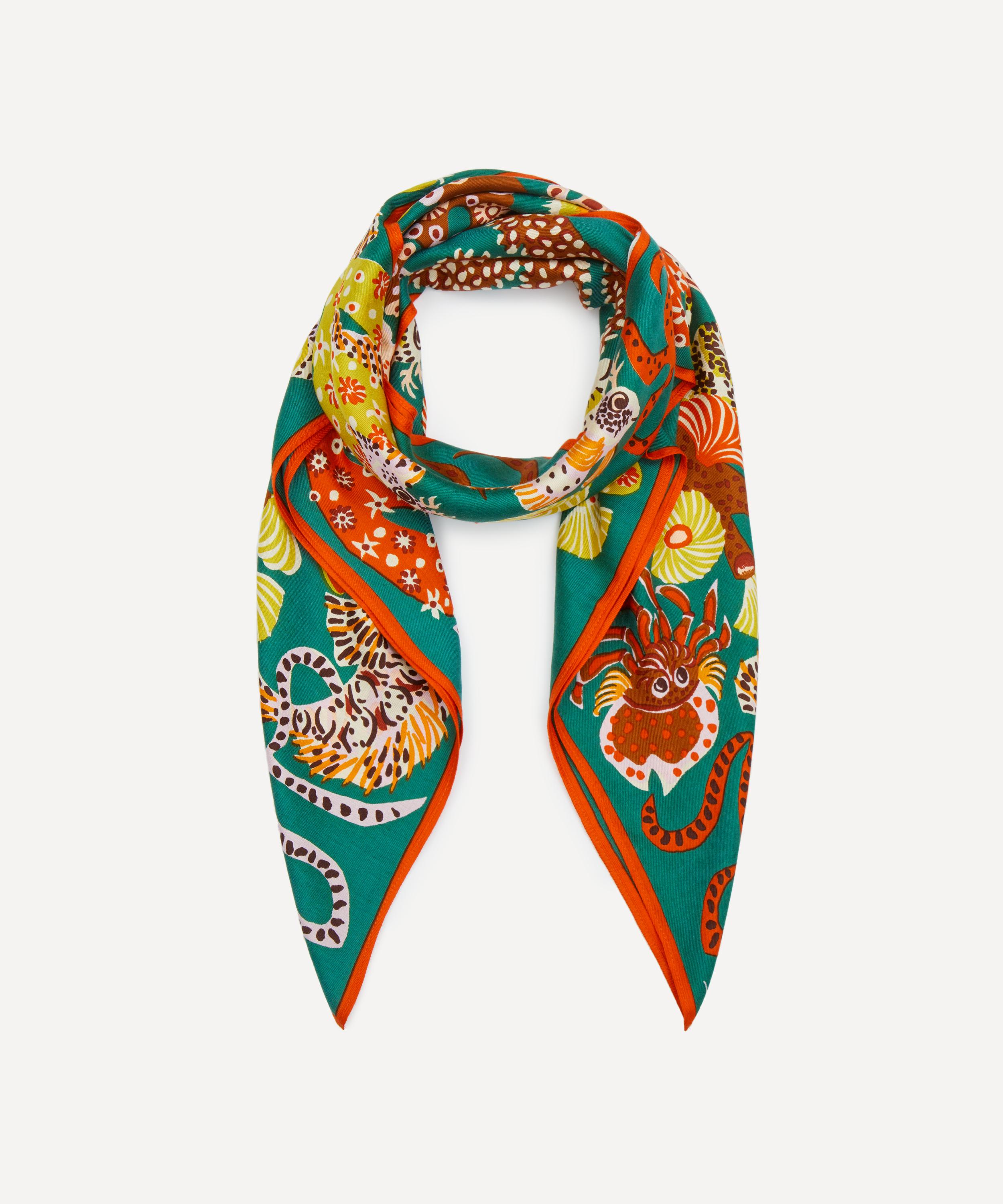 Shop Inoui Editions Women's Jardin De Sirenes Modal-silk Scarf