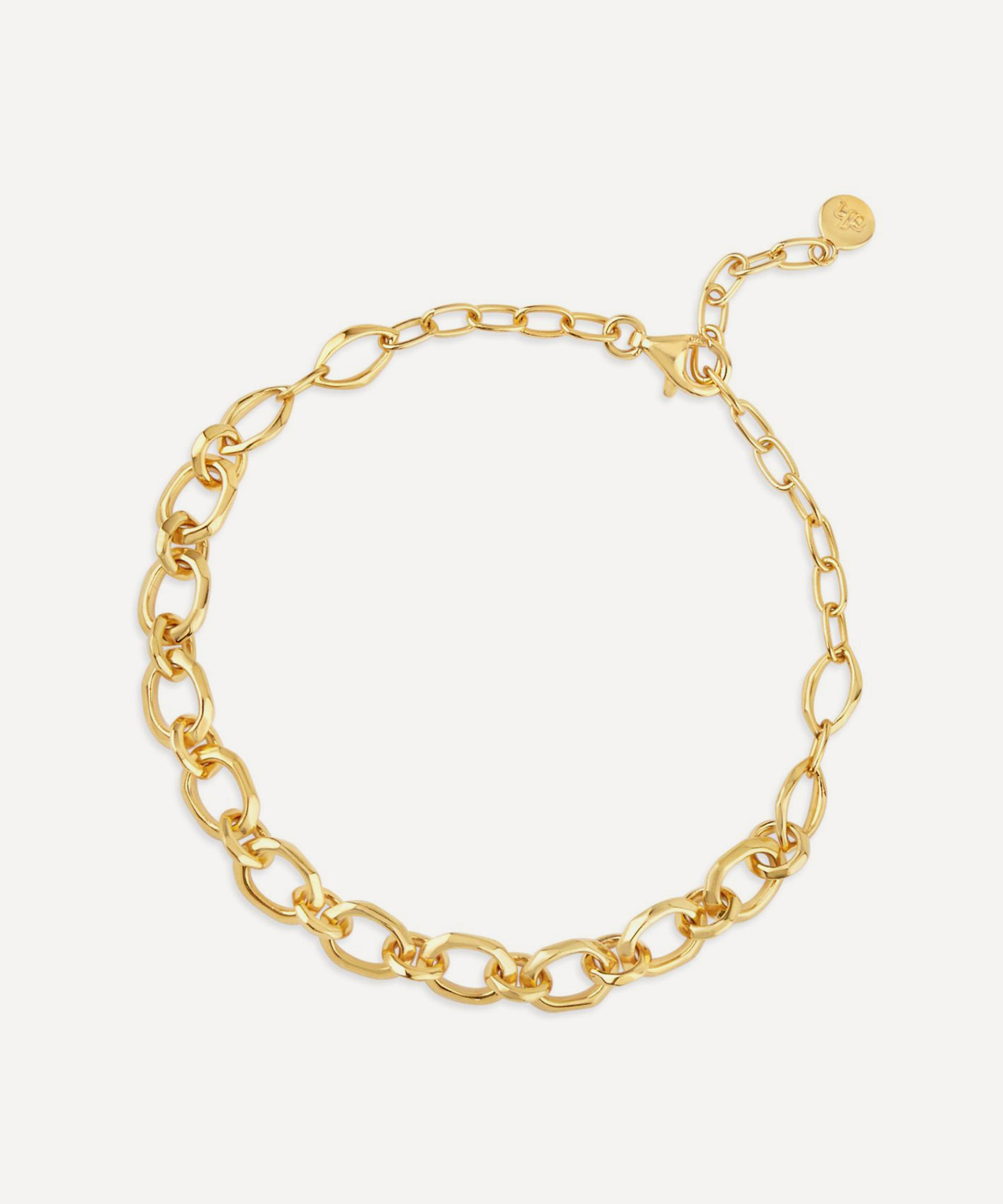 Dinny Hall 22ct Gold-plated Thalassa Faceted Oval Link Bracelet
