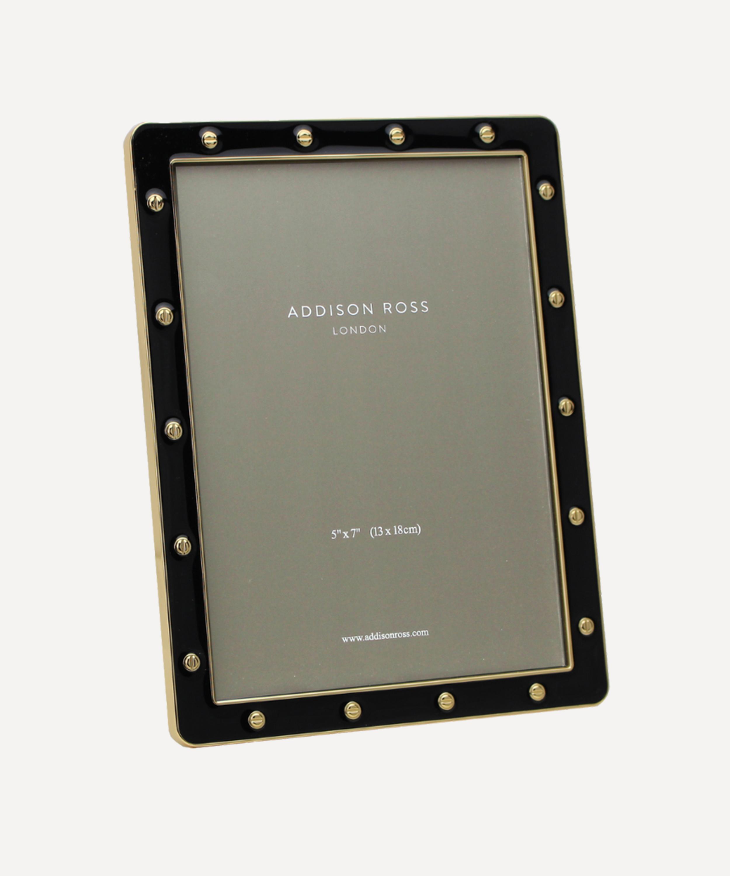 ADDISON ROSS ADDISON ROSS BLACK ENAMEL AND GOLD LOCKET 5X7 PHOTO FRAME 