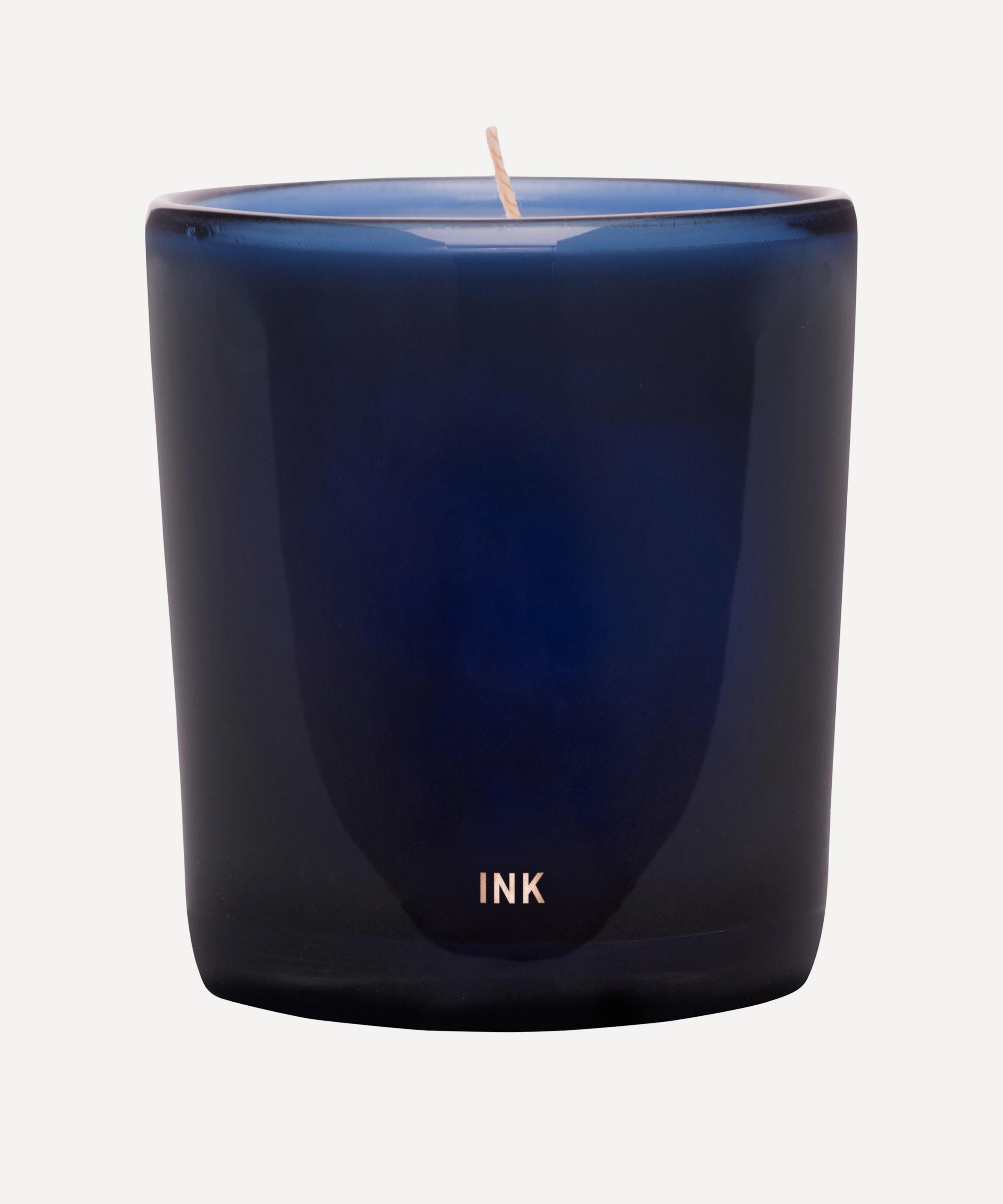 Perfumer H Ink Handblown Refillable Scented Candle 325g In Blue