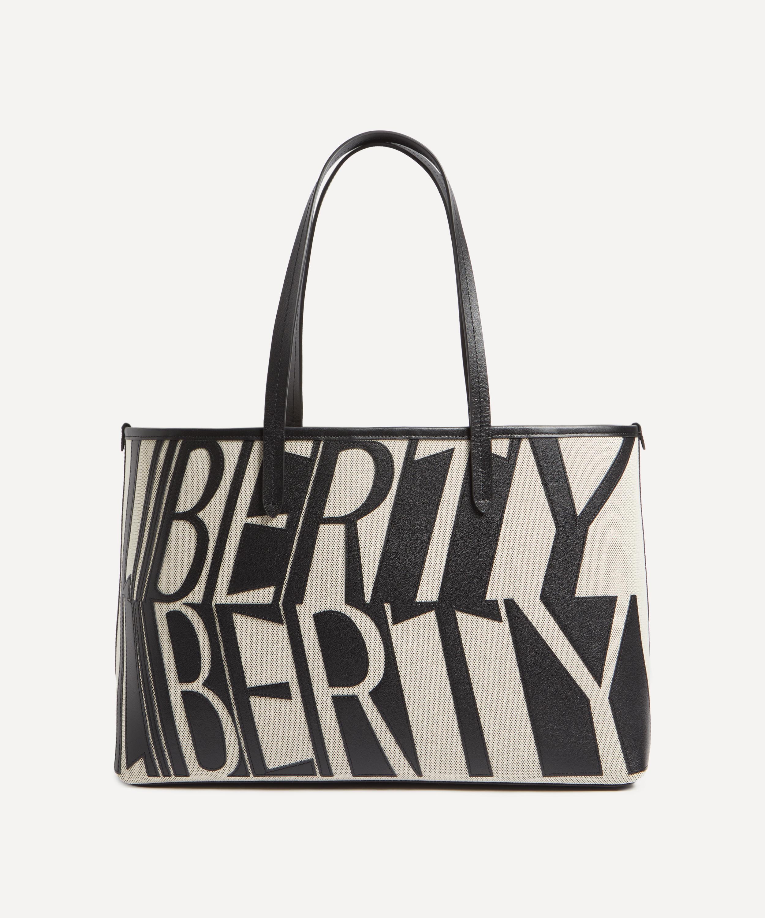 Liberty Letters Large Tote Bag Black Luxury Christmas Gift / Present