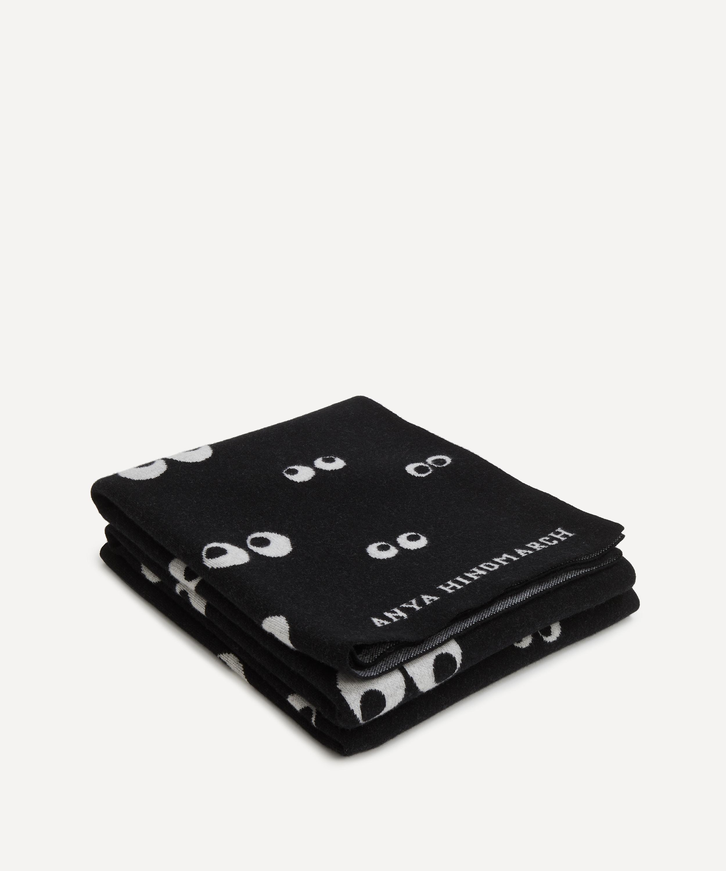Shop Anya Hindmarch All Over Eyes Wool Blanket