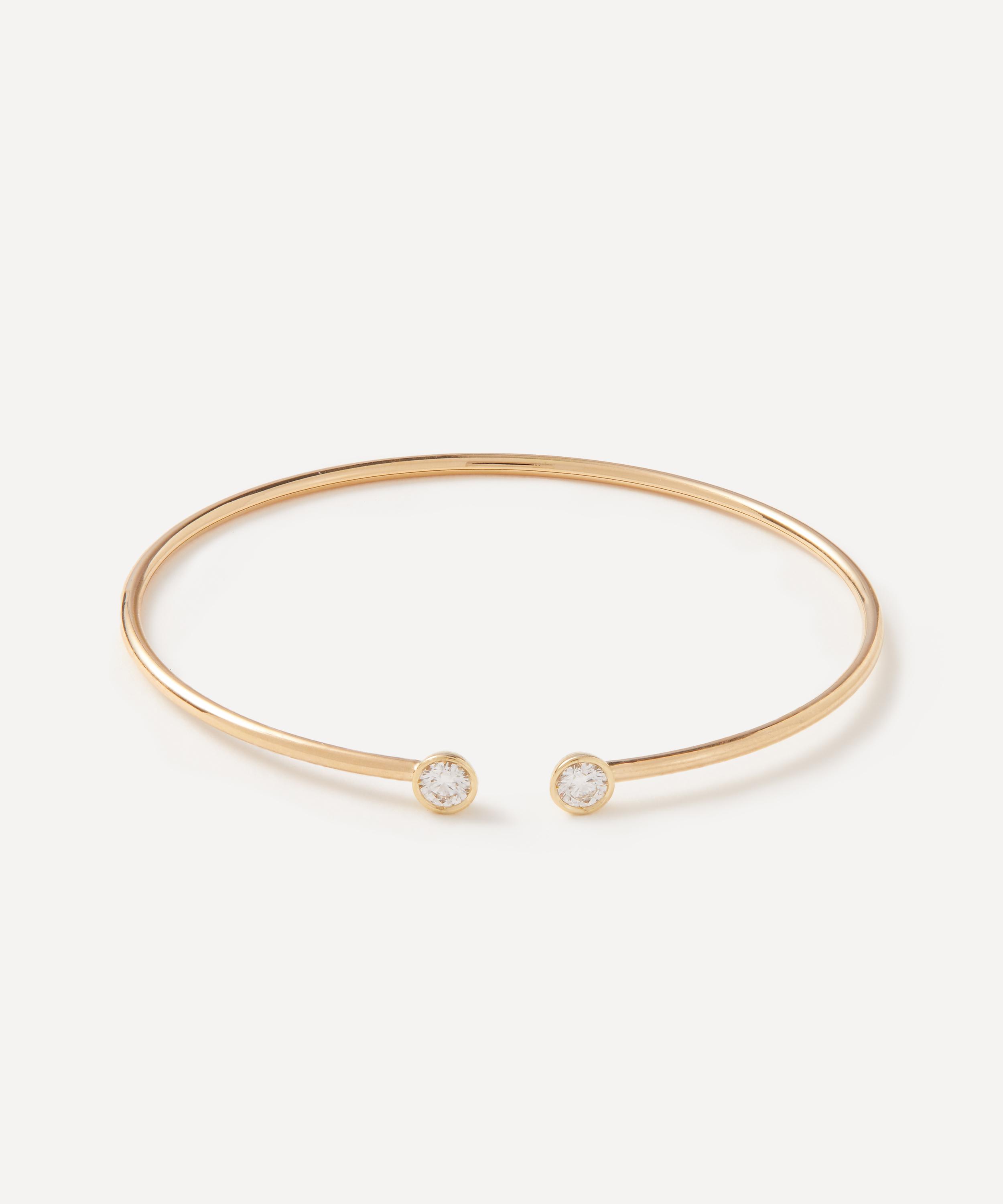 Liberty 18ct Gold Voti Diamond Cuff Bracelet