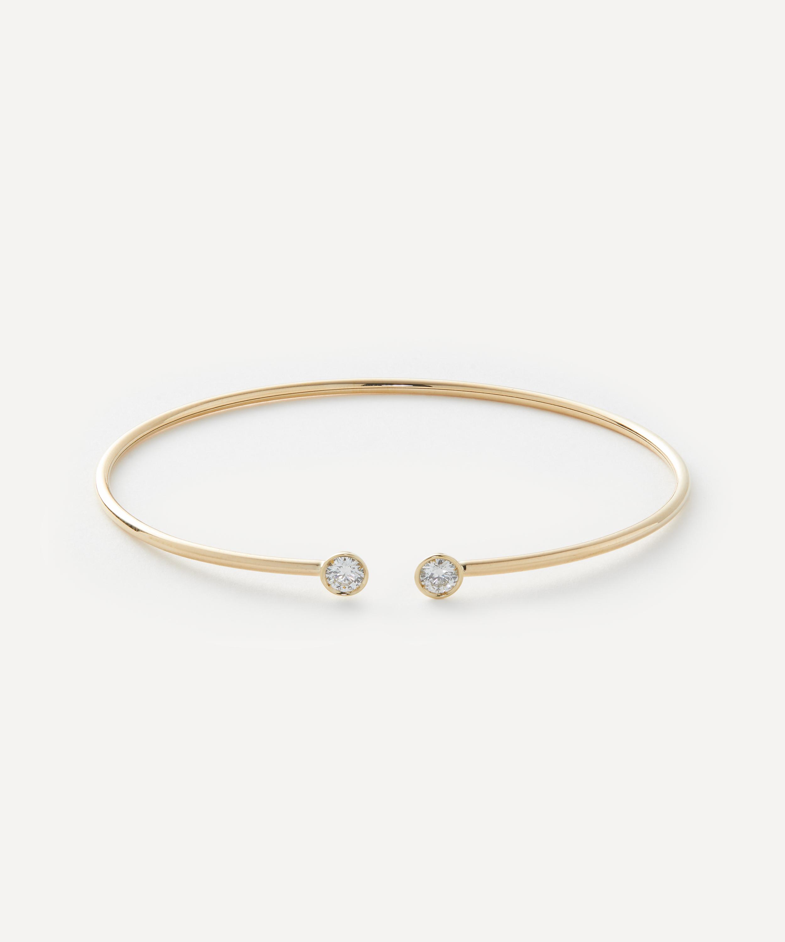 Liberty 18ct Gold Voti Diamond Cuff Bracelet