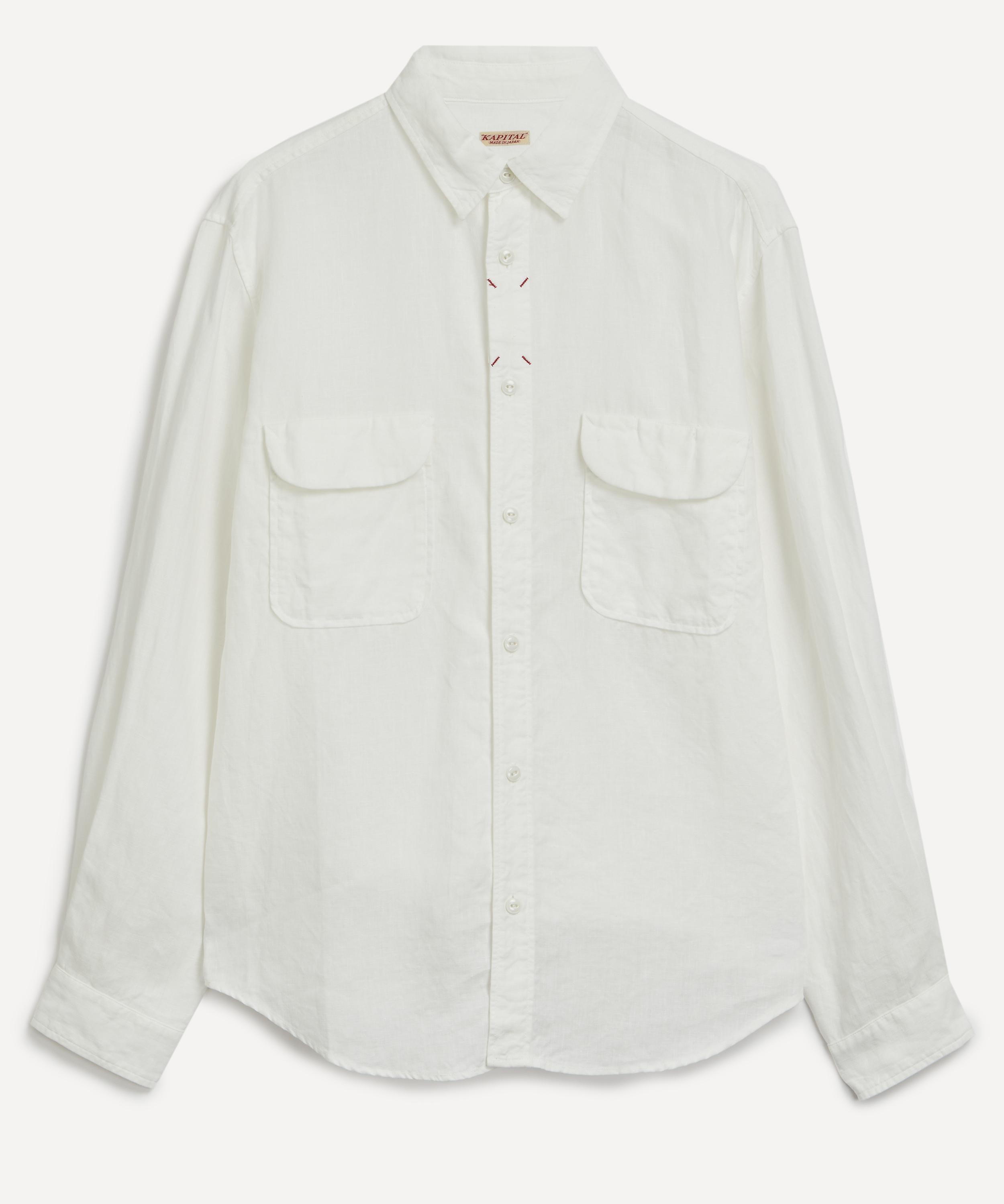 KAPITAL KAPITAL MENS LINEN CLIP SHIRT 