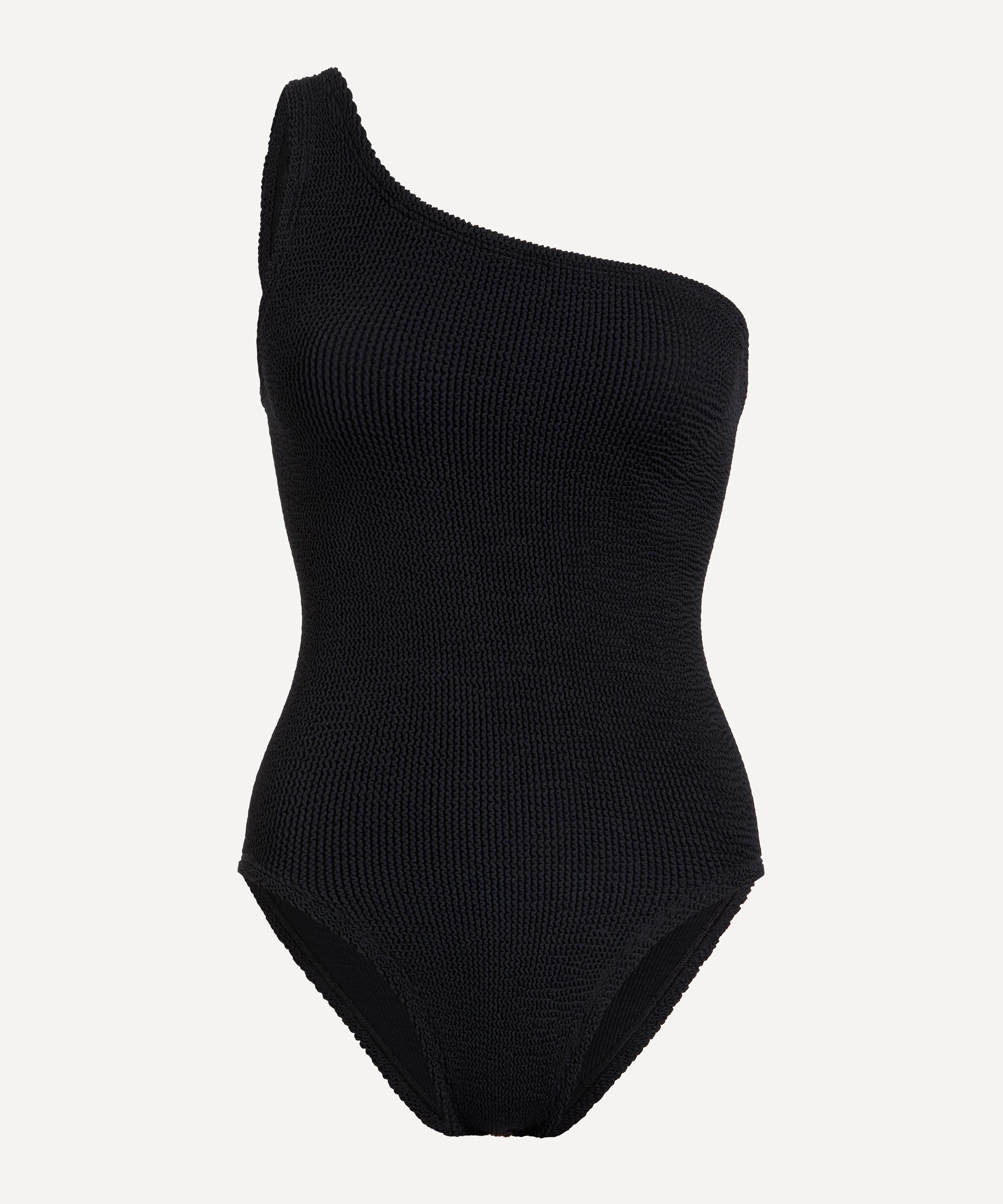 Shop Hunza G Women's Nancy One-shoulder Crinkle Swimsuit