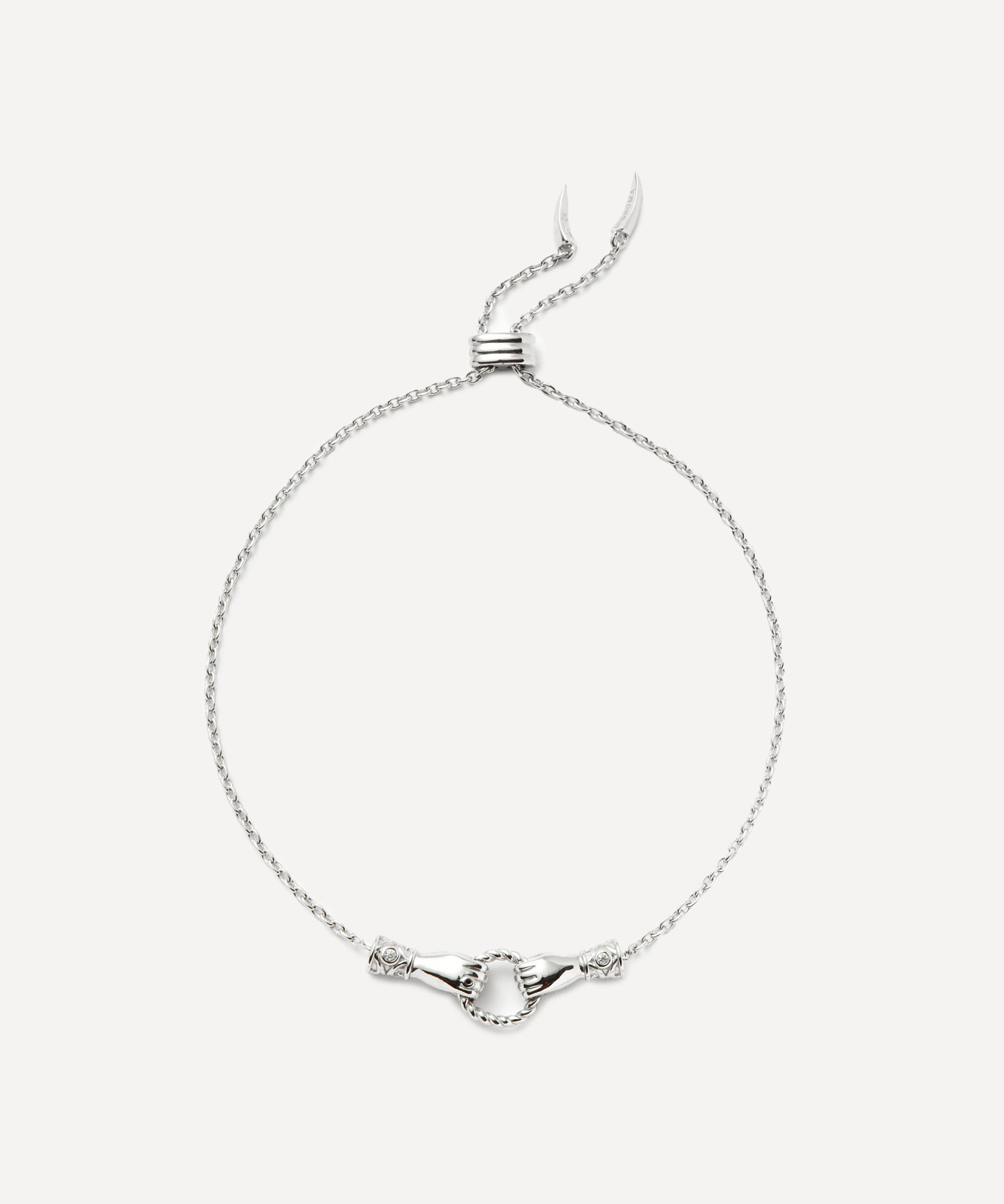 Missoma X Harris Reed Silver-plated In Good Hands Slider Bracelet