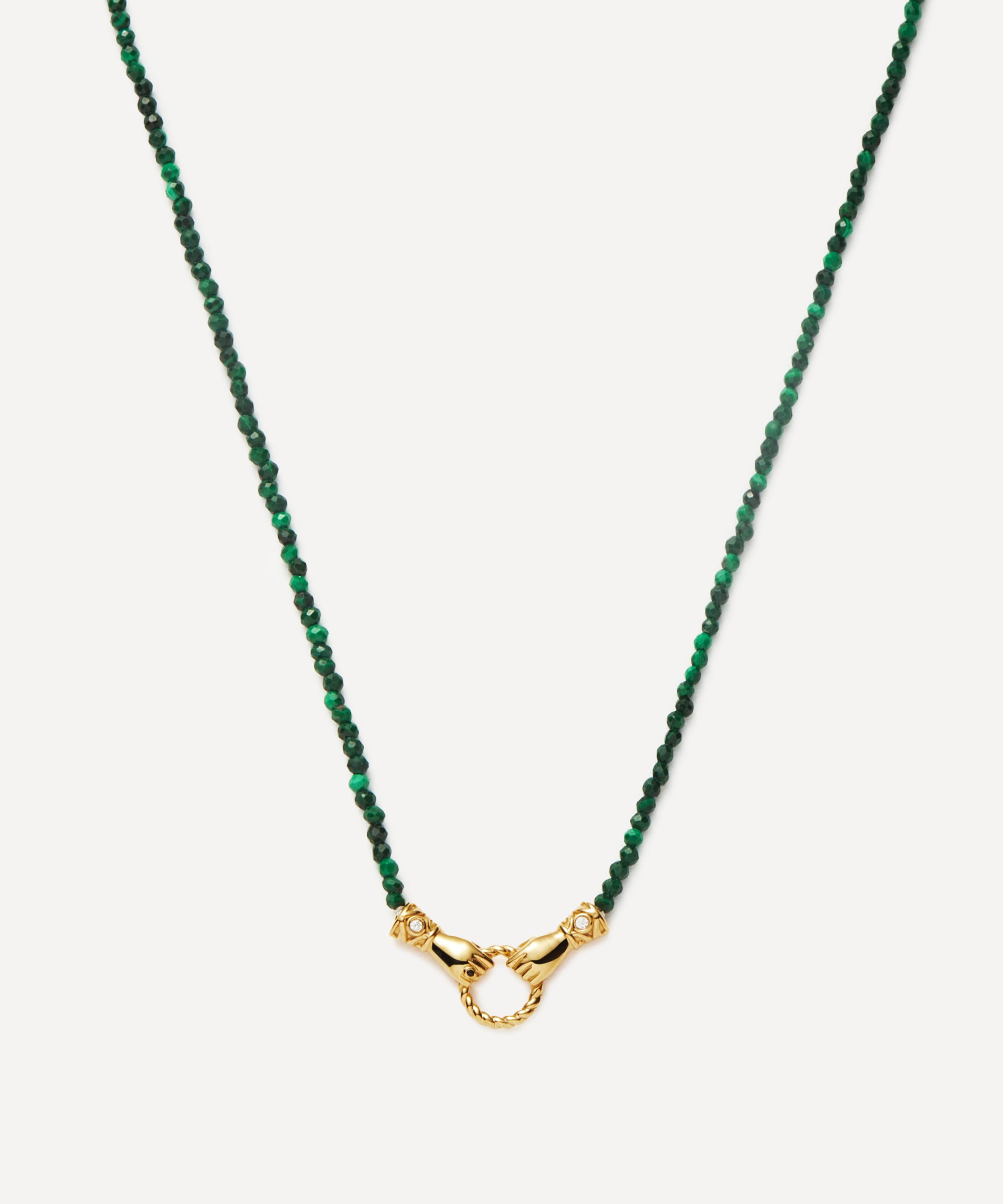 Missoma X Harris Reed 18ct Gold-plated In Good Hands Beaded Gemstone Necklace
