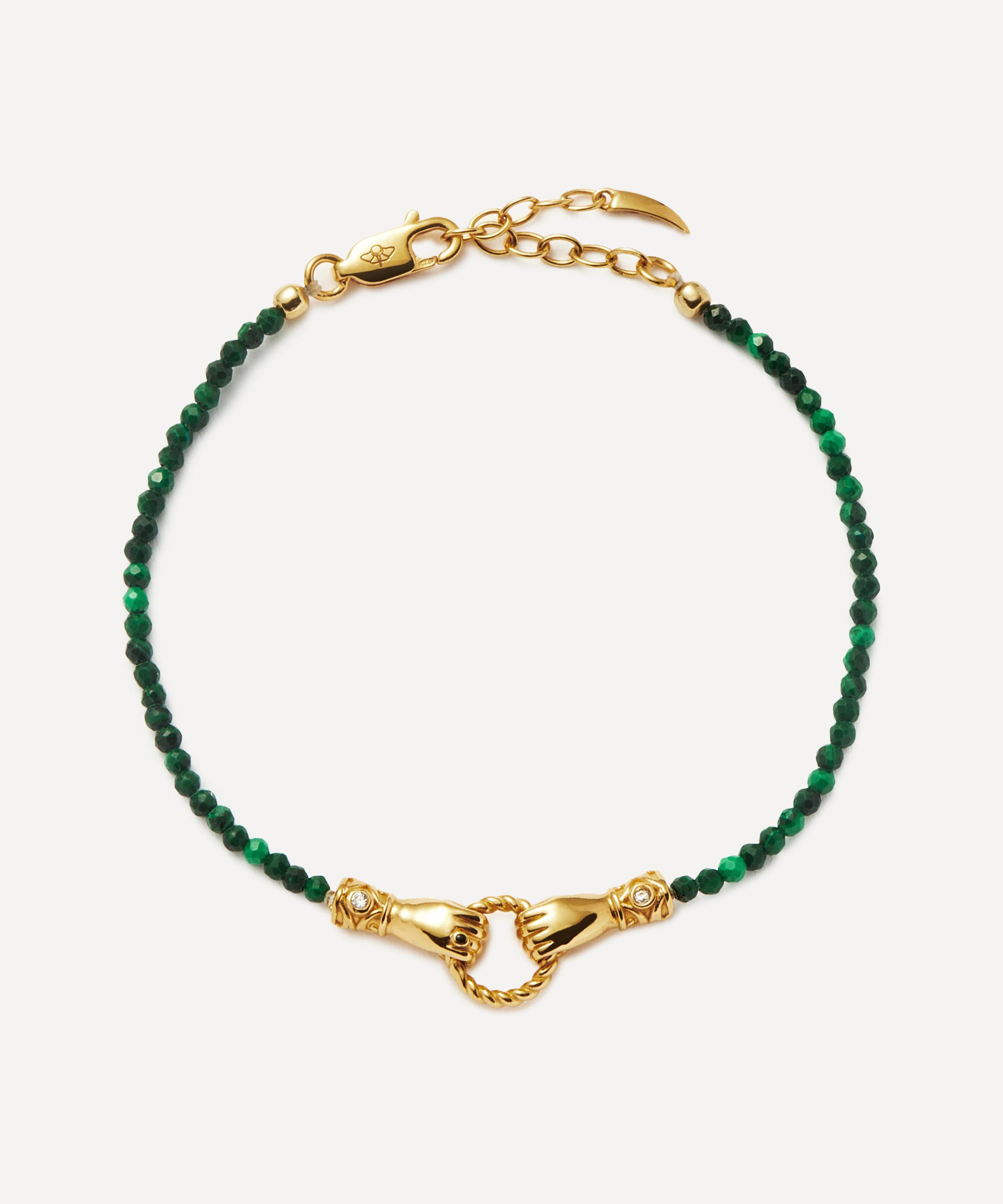 Missoma X Harris Reed 18ct Gold-plated In Good Hands Mini Beaded Gemstone Bracelet