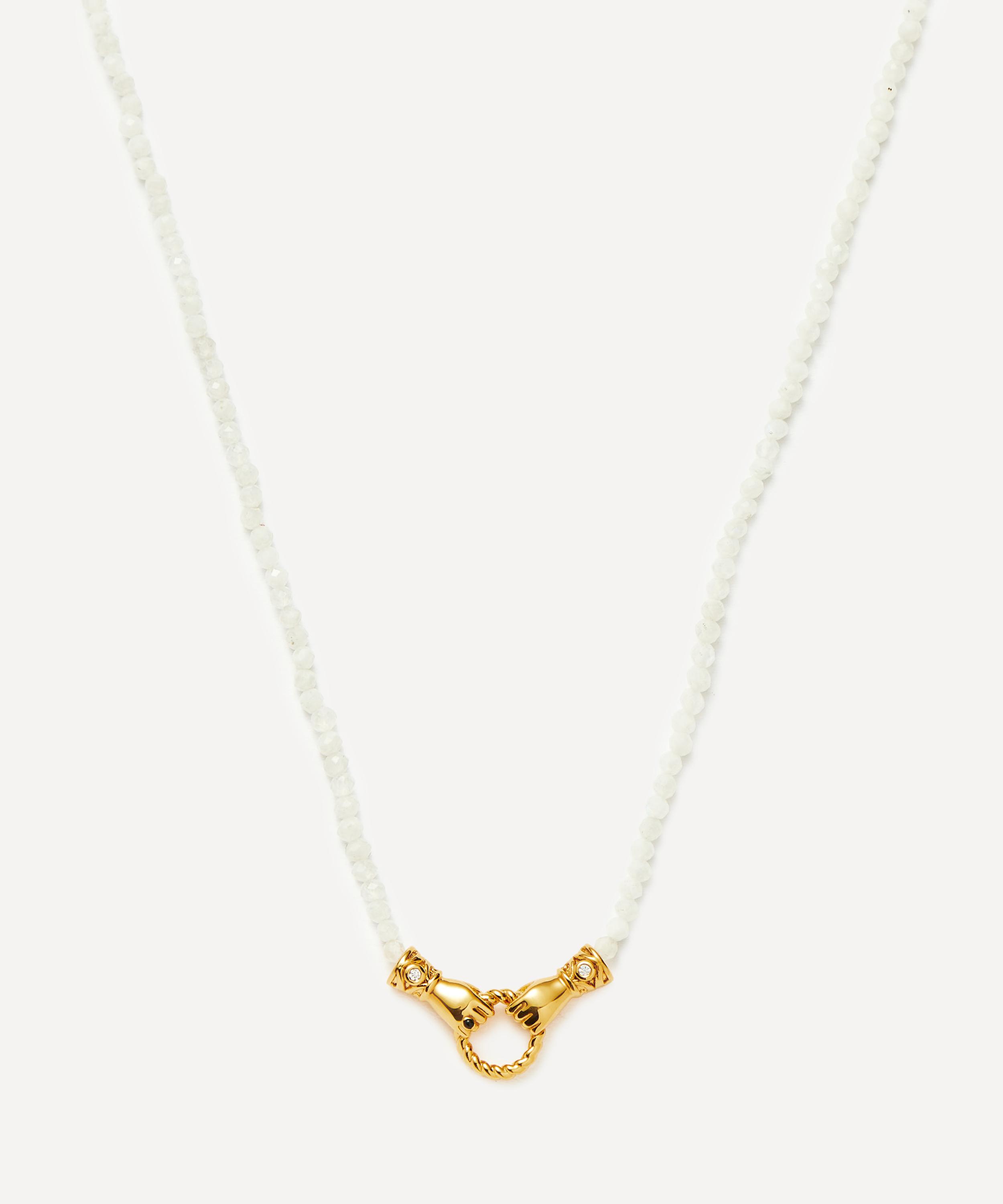 Missoma 18ct Gold-plated Harris Reed In Good Hands Drop Pendant Necklace