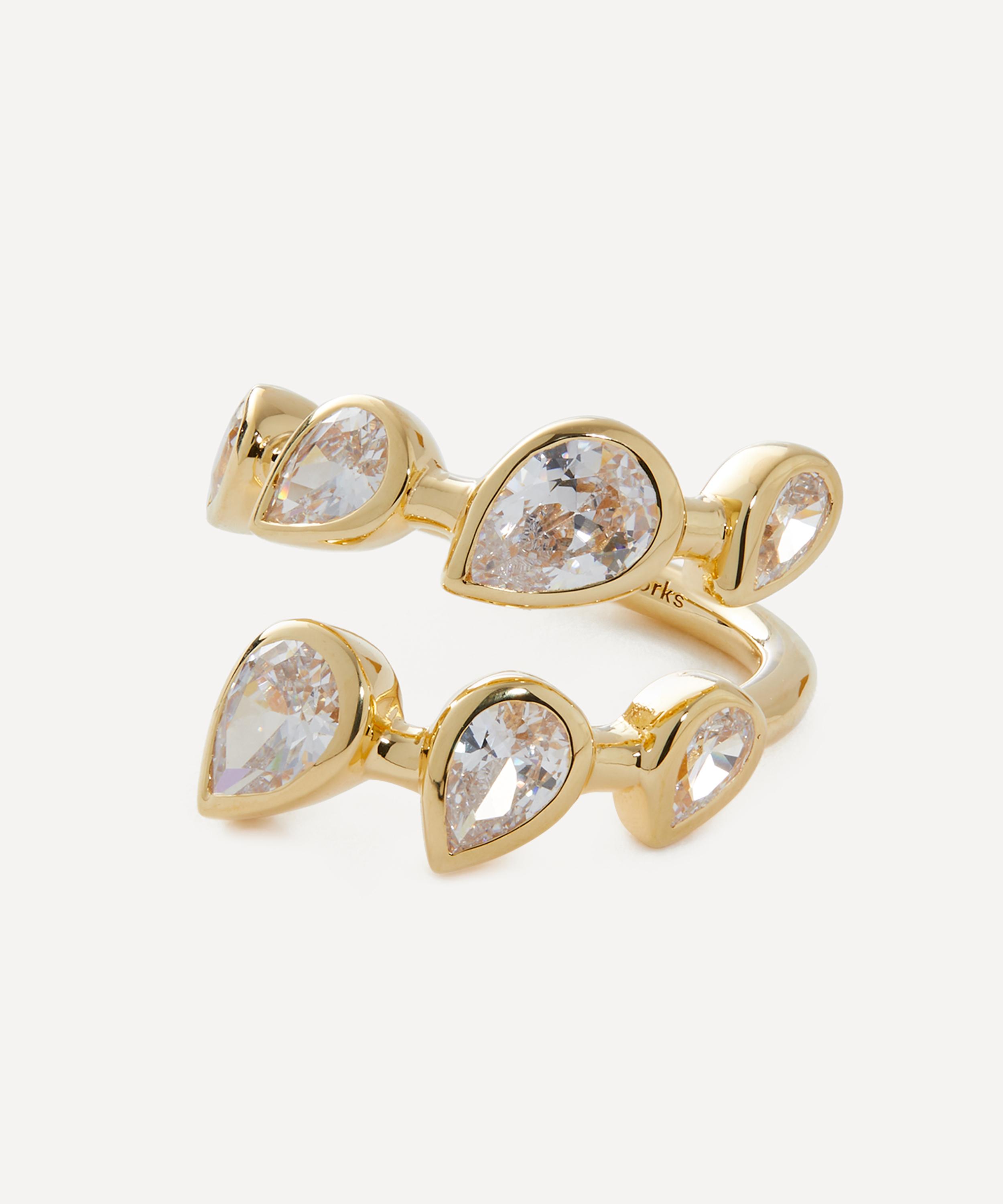 Shop Completedworks 18ct Gold-plated Vermeil Silver Arc Ring