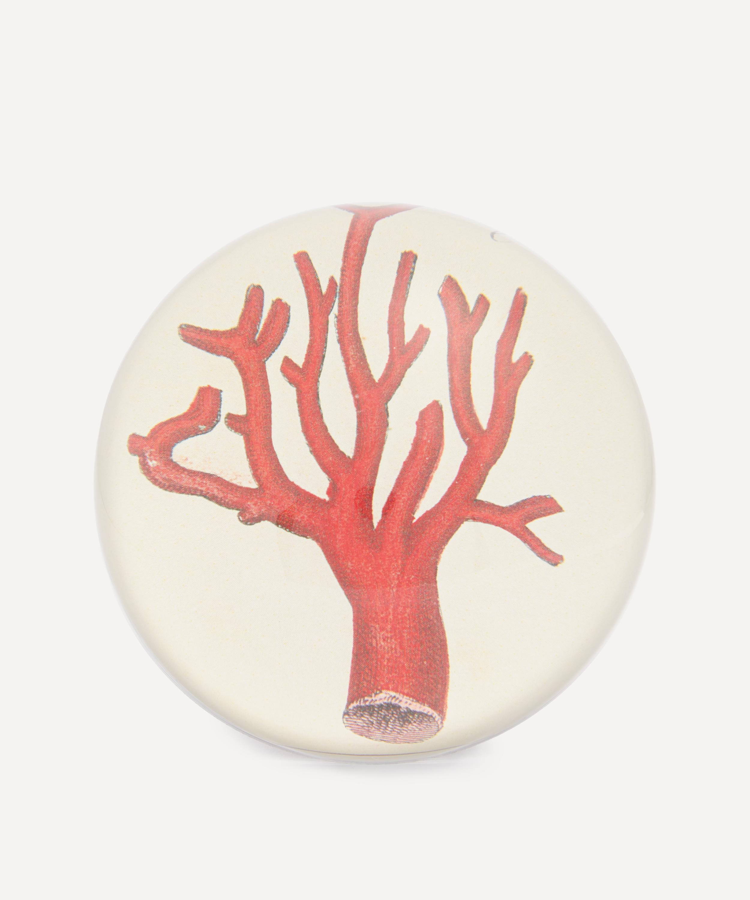 John Derian Red Coral Dome Paperweight