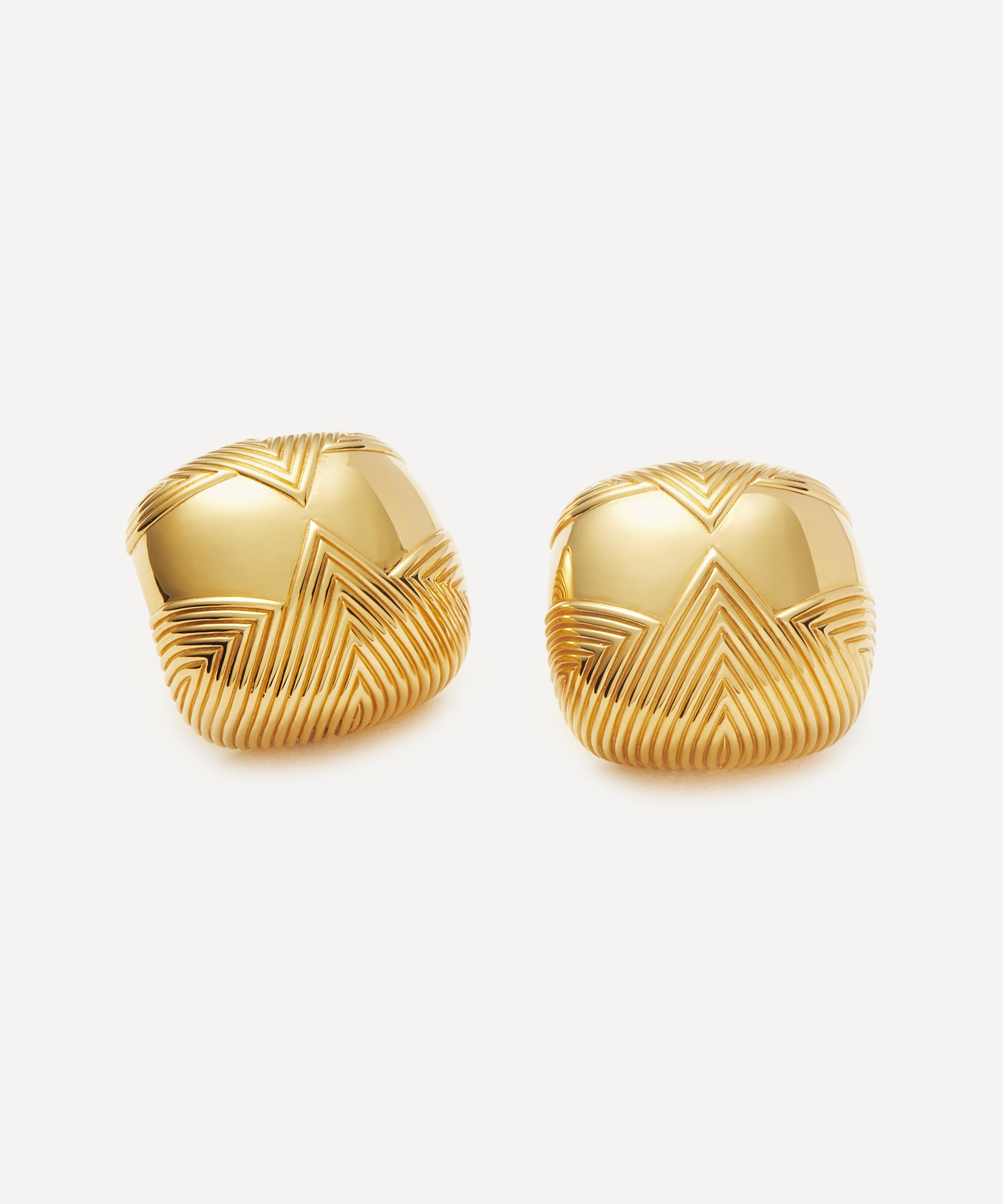Missoma 18ct Gold-plated Hera Oversized Dome Ridge Stud Earrings
