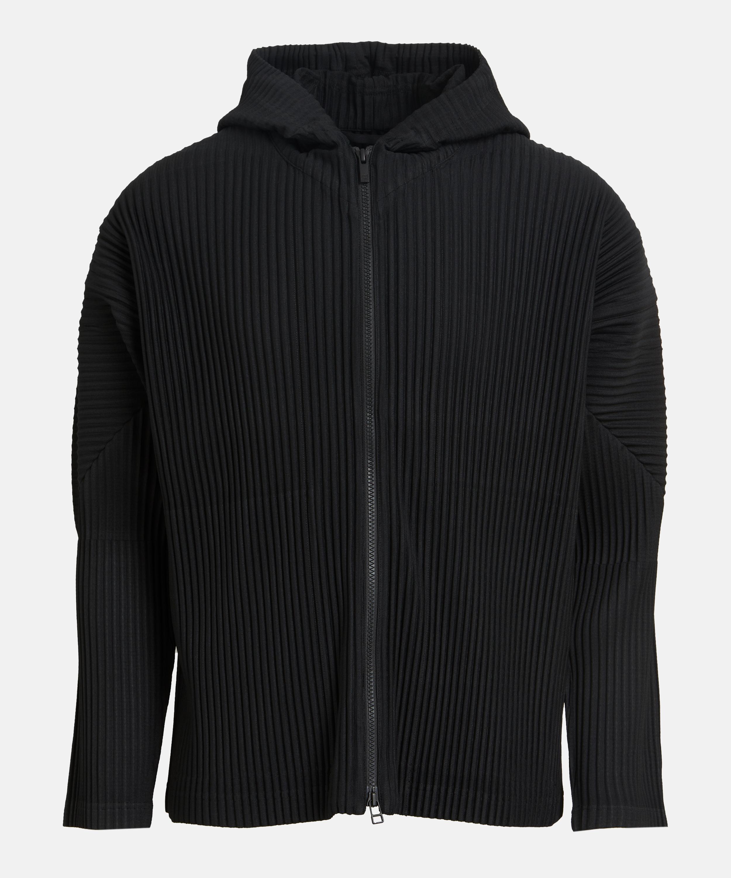 Shop Issey Miyake Homme Plisse  Mens Monthly Colours April Pleated Zip-up Hoodie