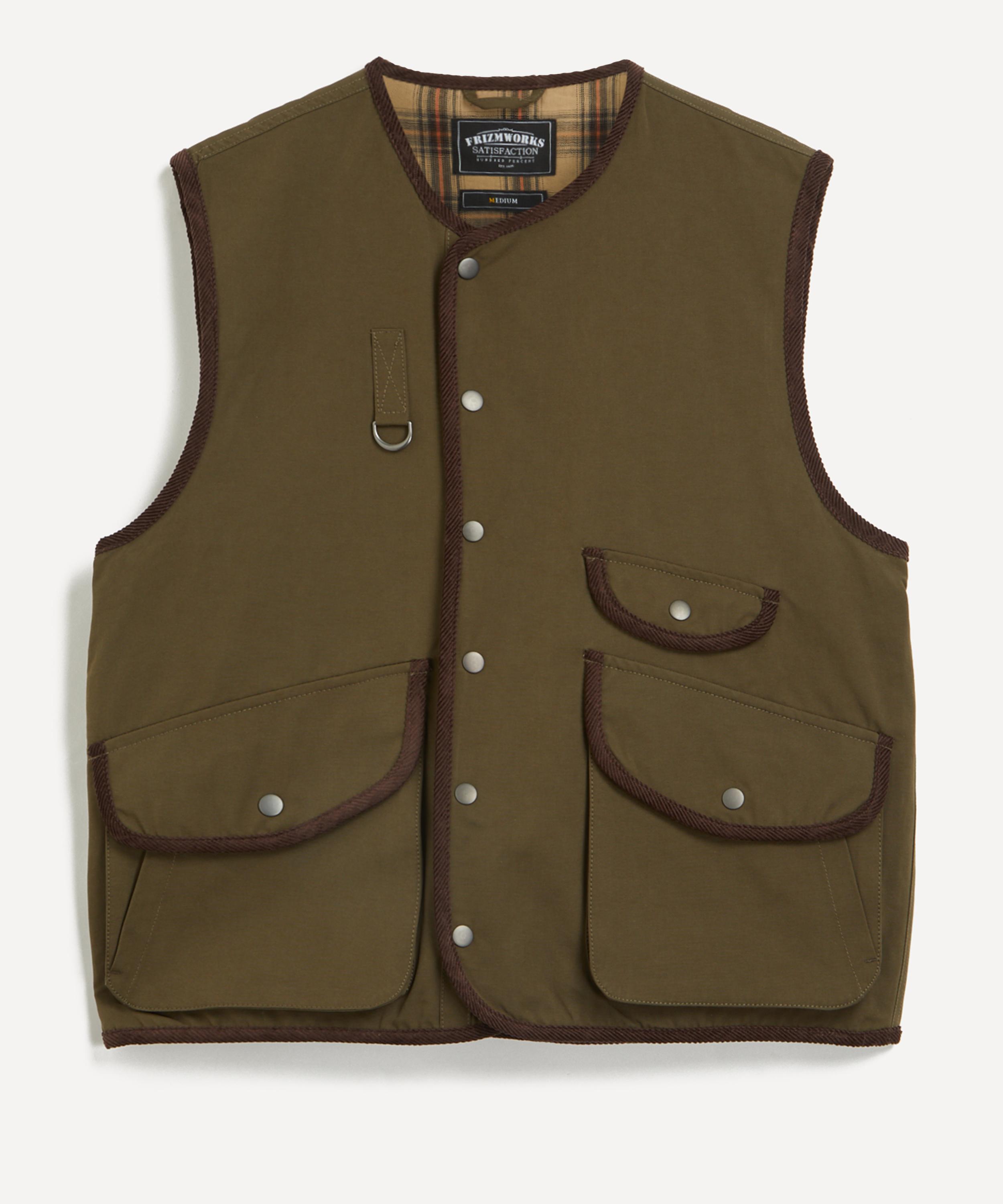 FrizmWORKS Mens Heritage Hunting Vest Green L