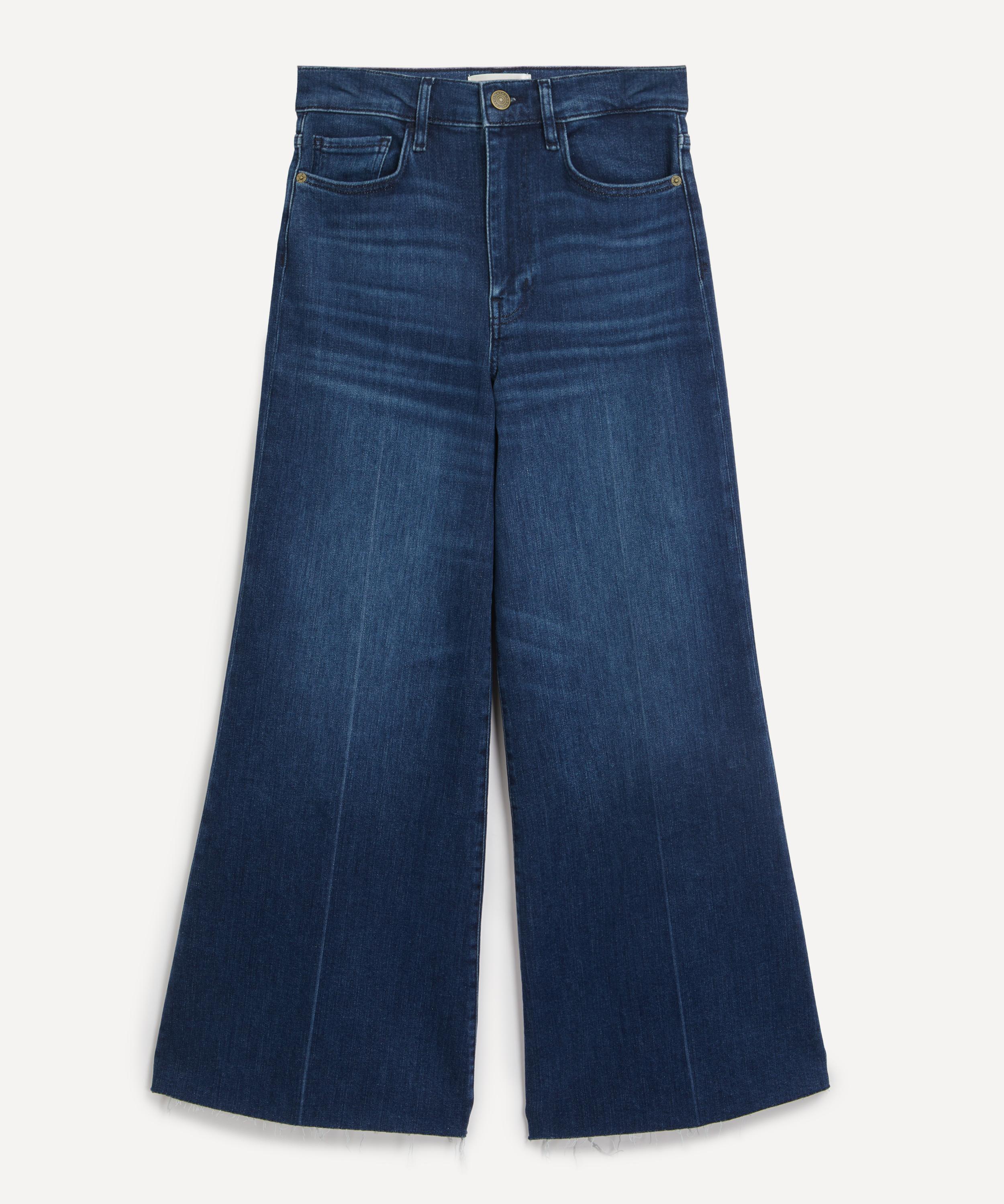 FRAME FRAME WOMEN'S LE PALAZZO RAW CROP JEANS 