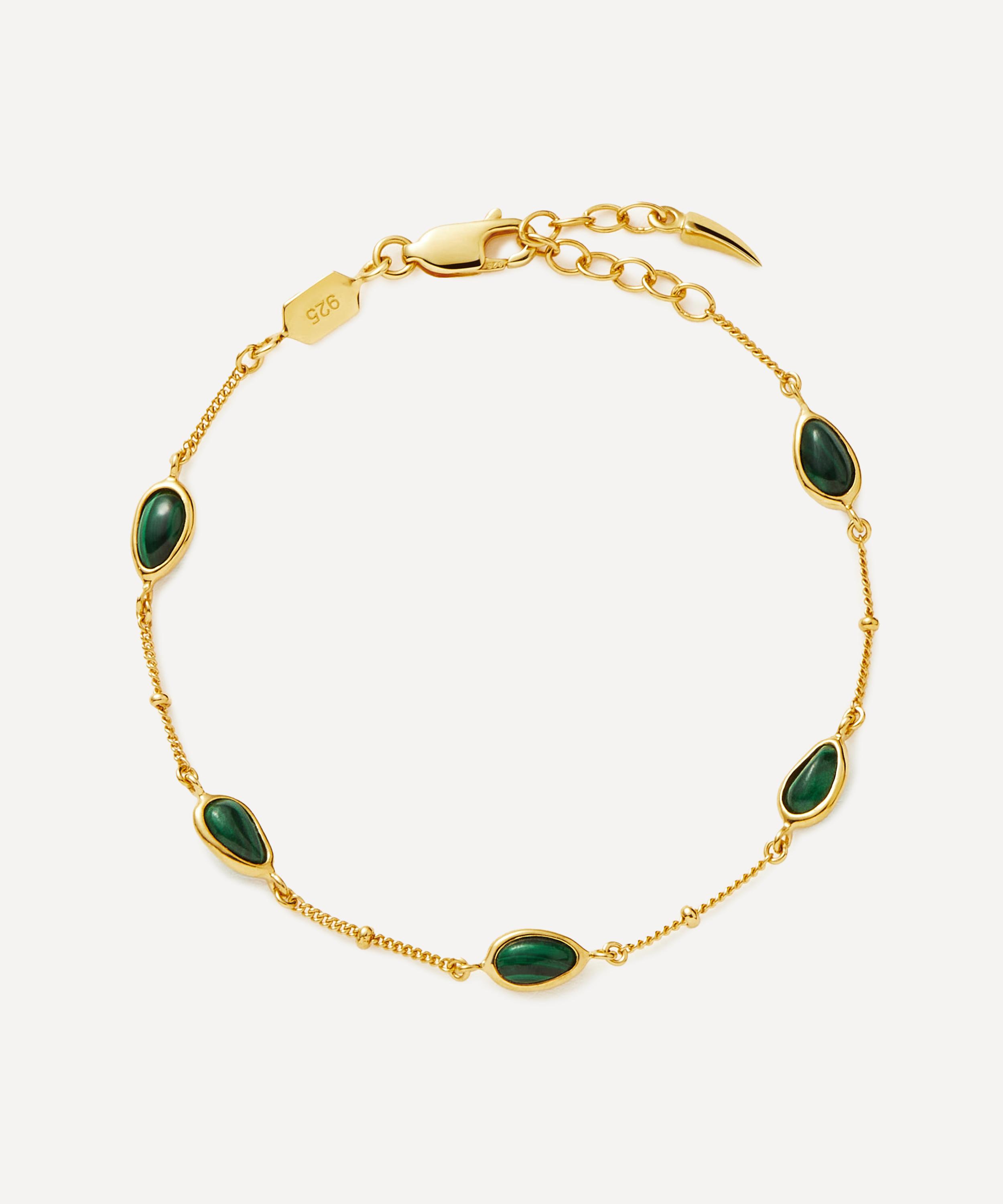 Missoma 18ct Gold-plated Vermeil Silver Magma Gemstone Charm Bracelet