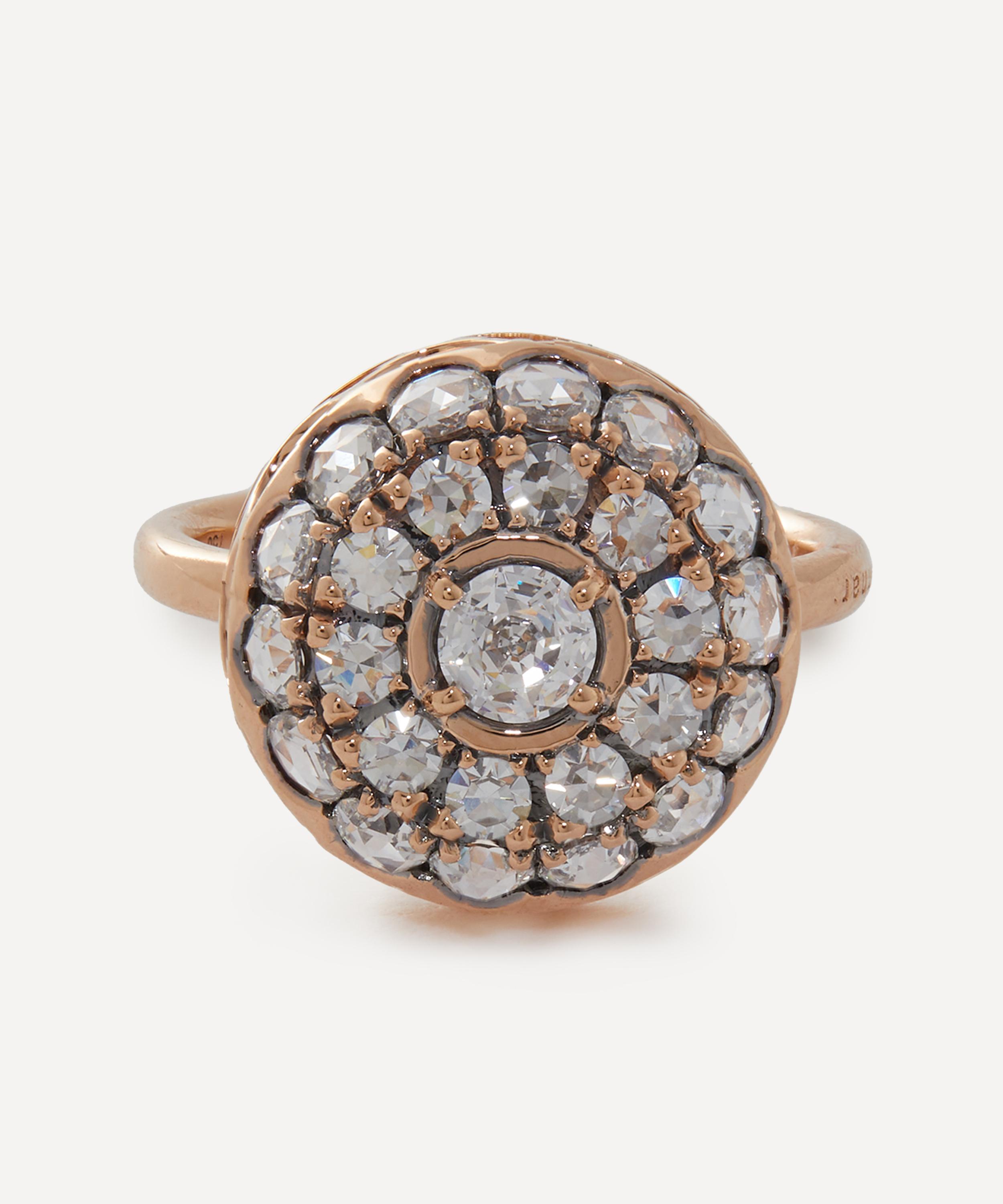 Shop Selim Mouzannar 18ct Rose Gold Beirut Diamond Ring