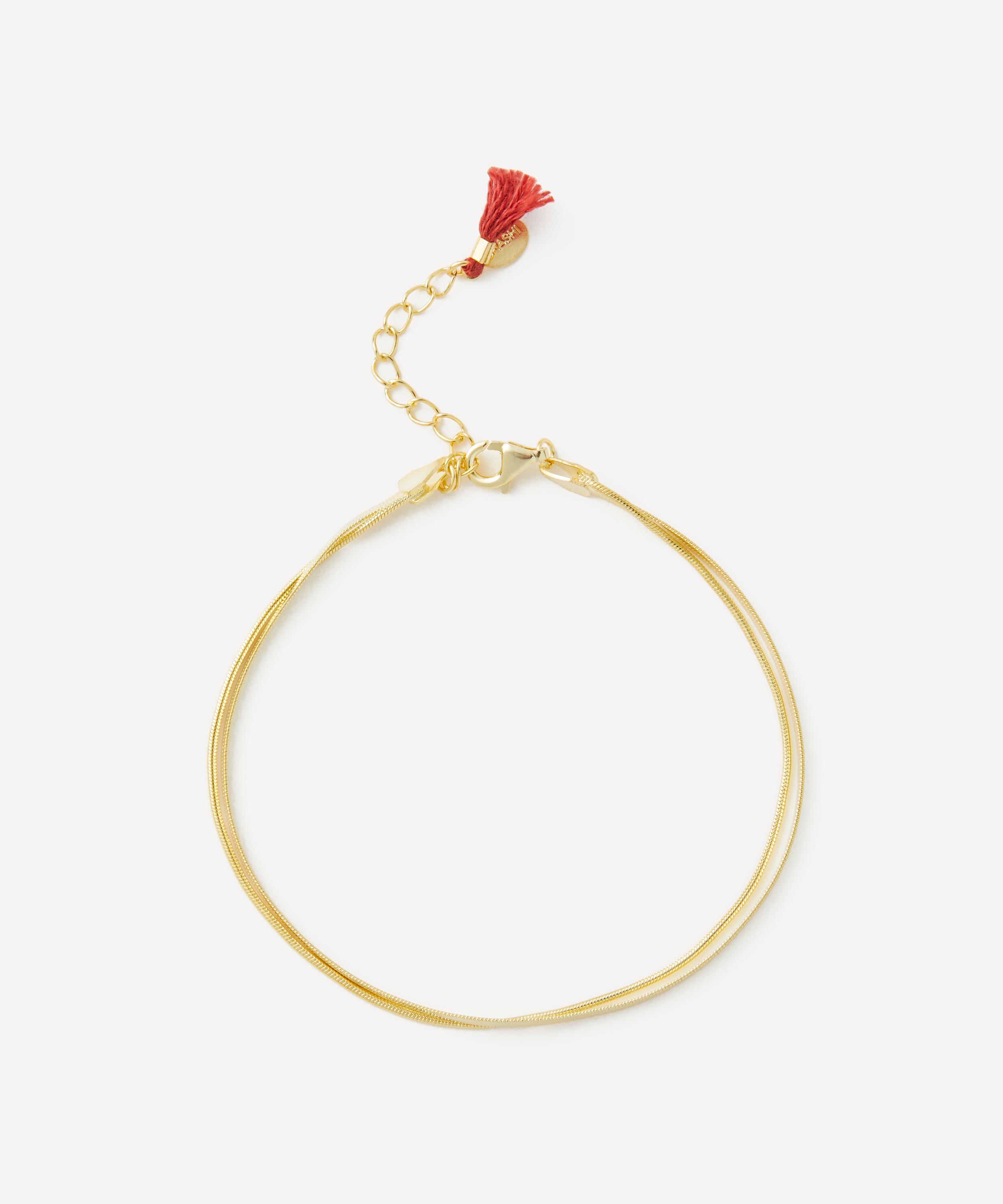 Shashi 14ct Gold-plated Vermeil Silver Ohana Chain Bracelet