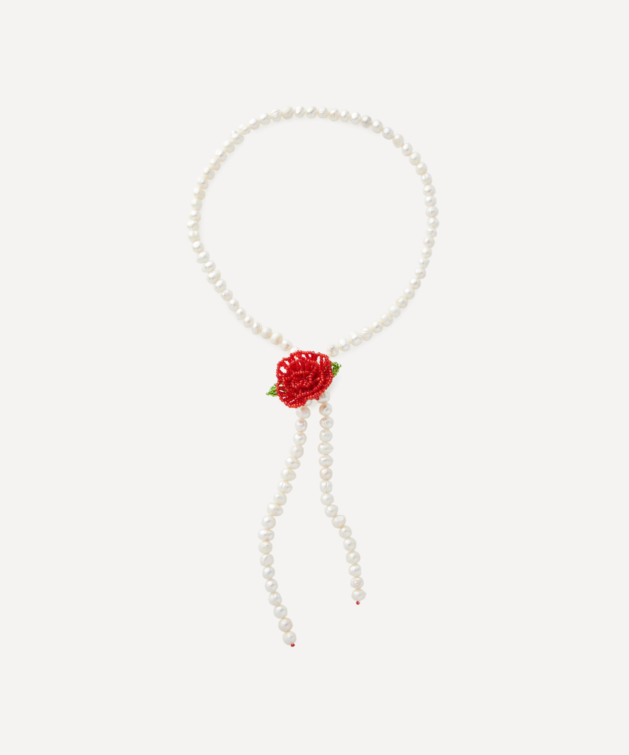 Pura Utz Rose Texas Tie Lariat Necklace