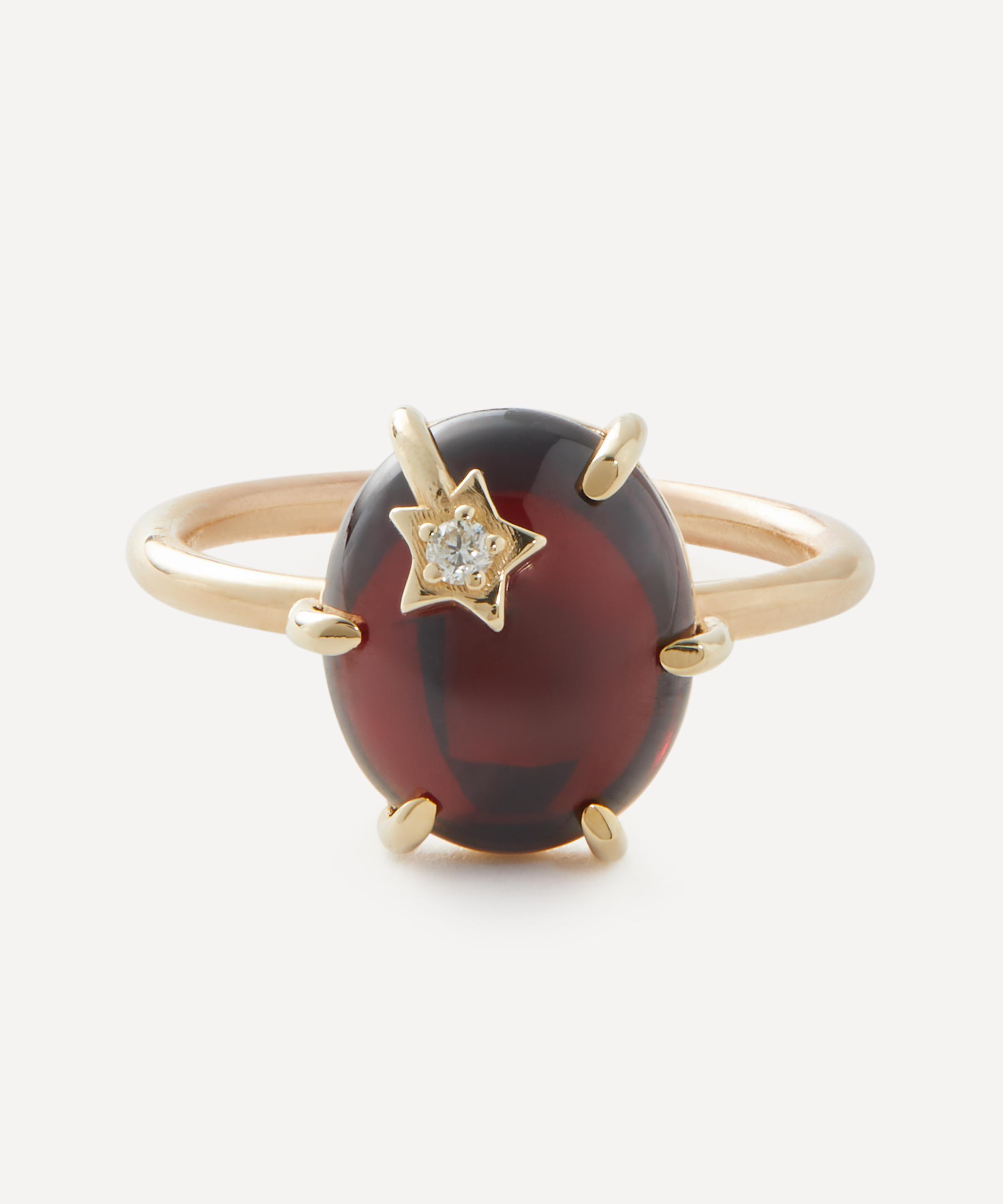 ANDREA FOHRMAN ANDREA FOHRMAN 14CT GOLD MINI GALAXY GARNET RING 