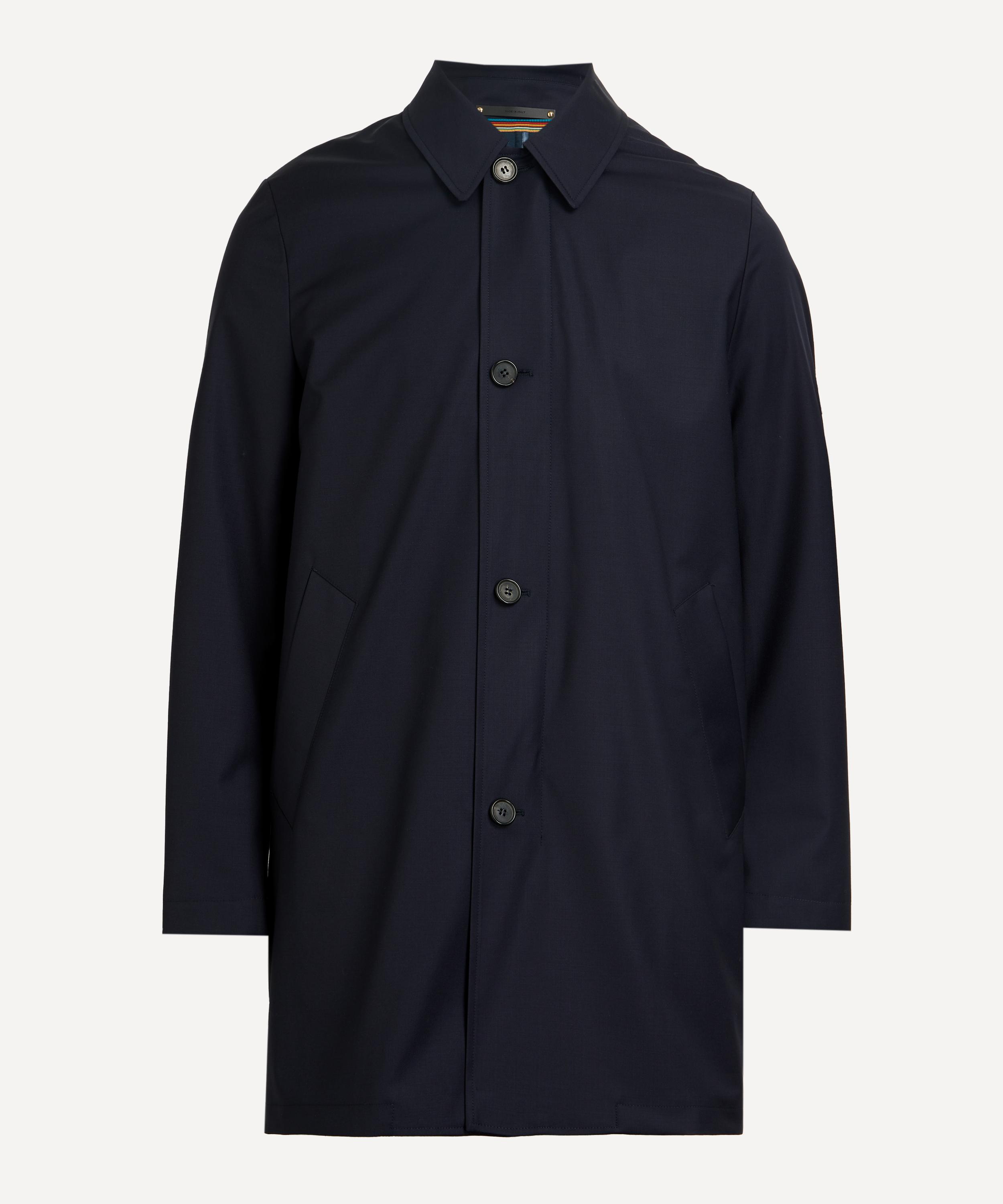 Paul Smith Mens Storm System Wool Mac With Detachable Gilet Navy