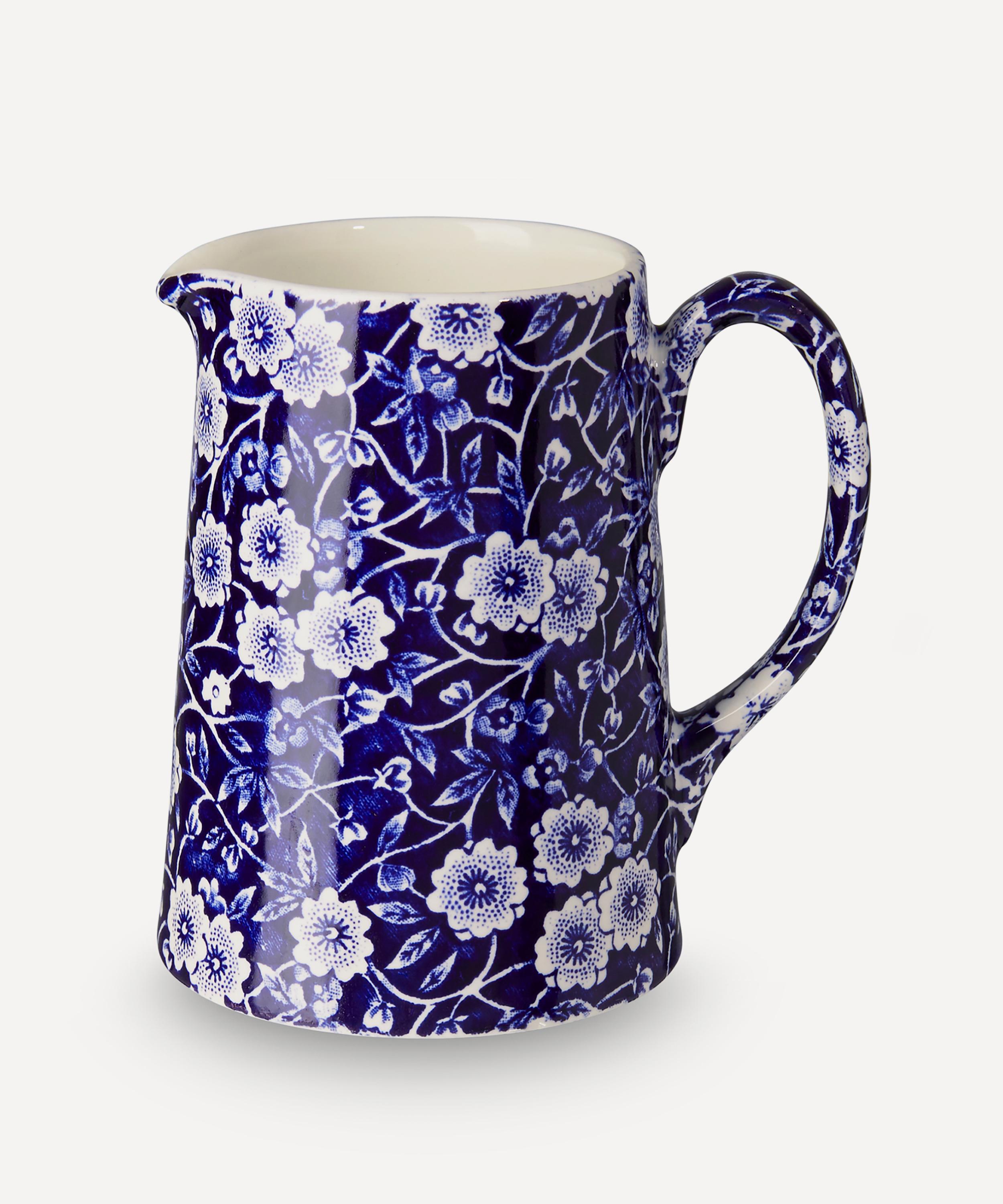 Burleigh Blue Calico Small Tankard Jug