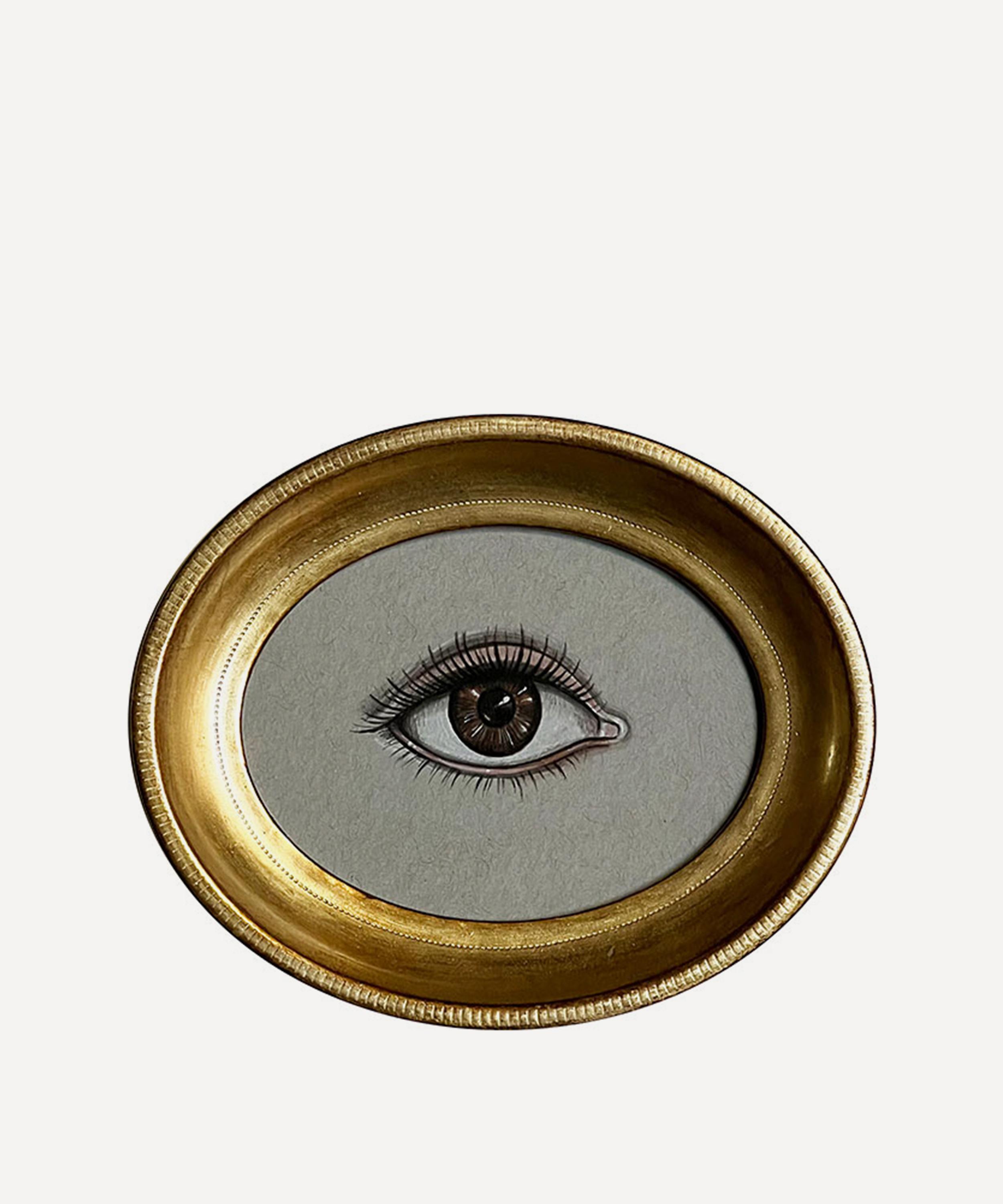 Patch Nyc Gold Frame Right Eye Art Print