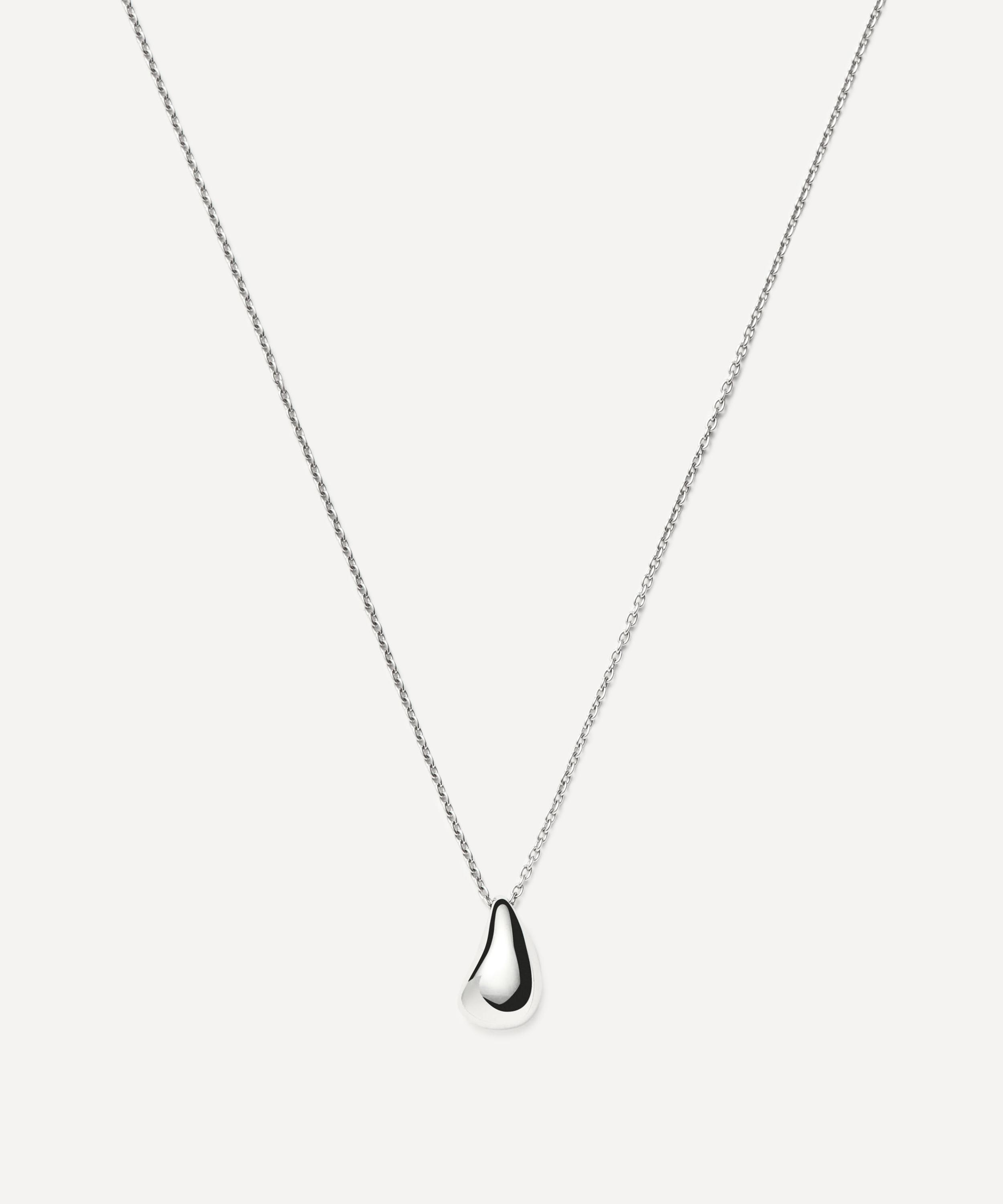 Missoma X Savi Sterling Silver Sculptural Droplet Pendant Necklace