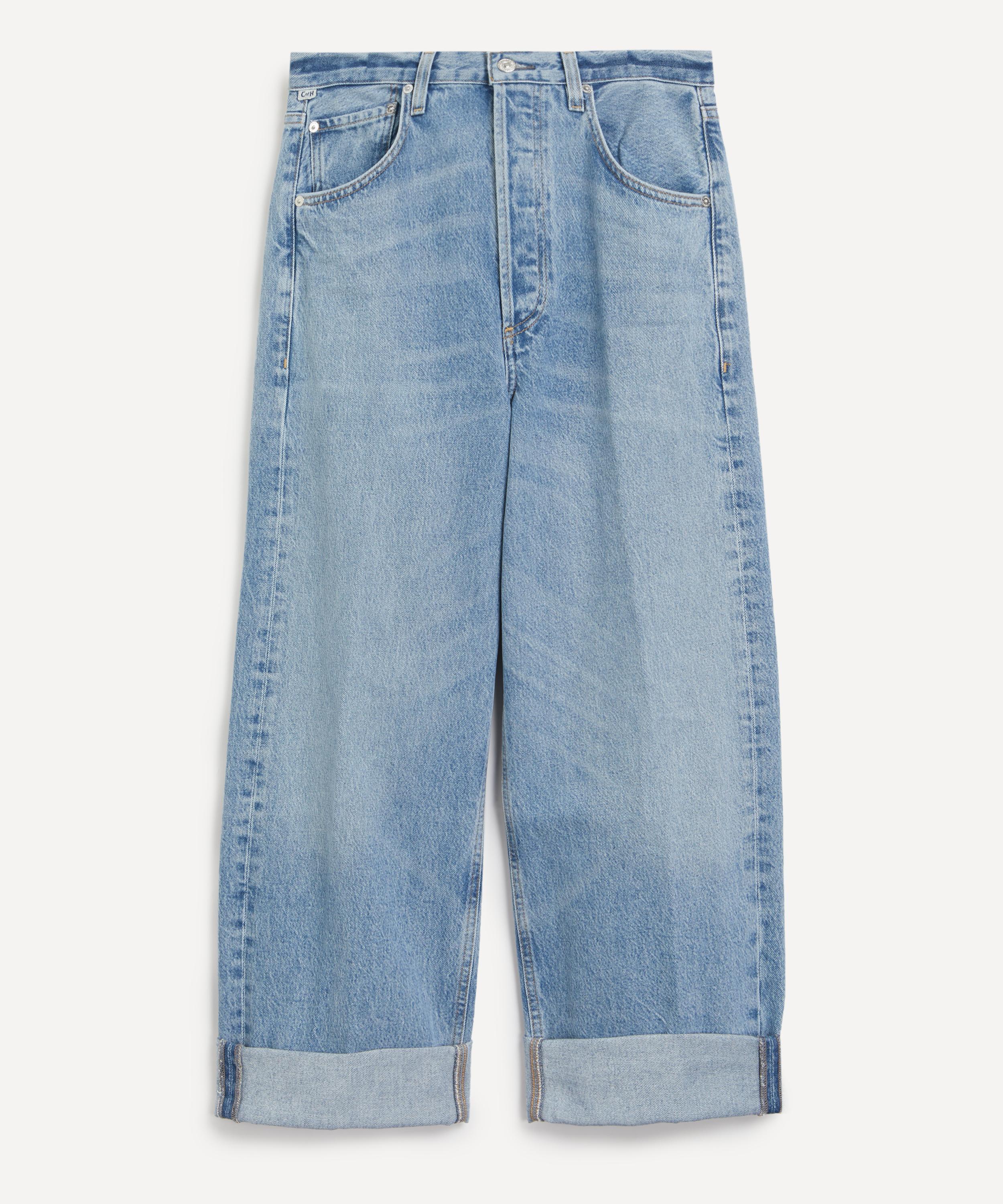Shop Citizens Of Humanity Women's Ayla Baggy Cuffed Crop Jeans In Gemini