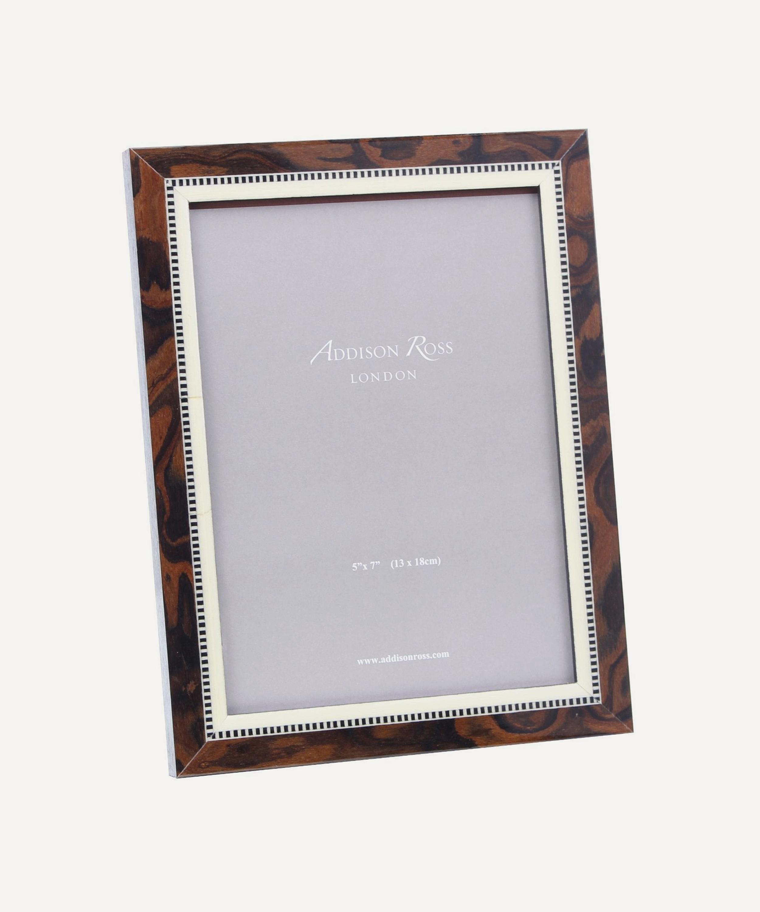 Addison Ross Miki Mahogany Marquetry 8x10 Photo Frame