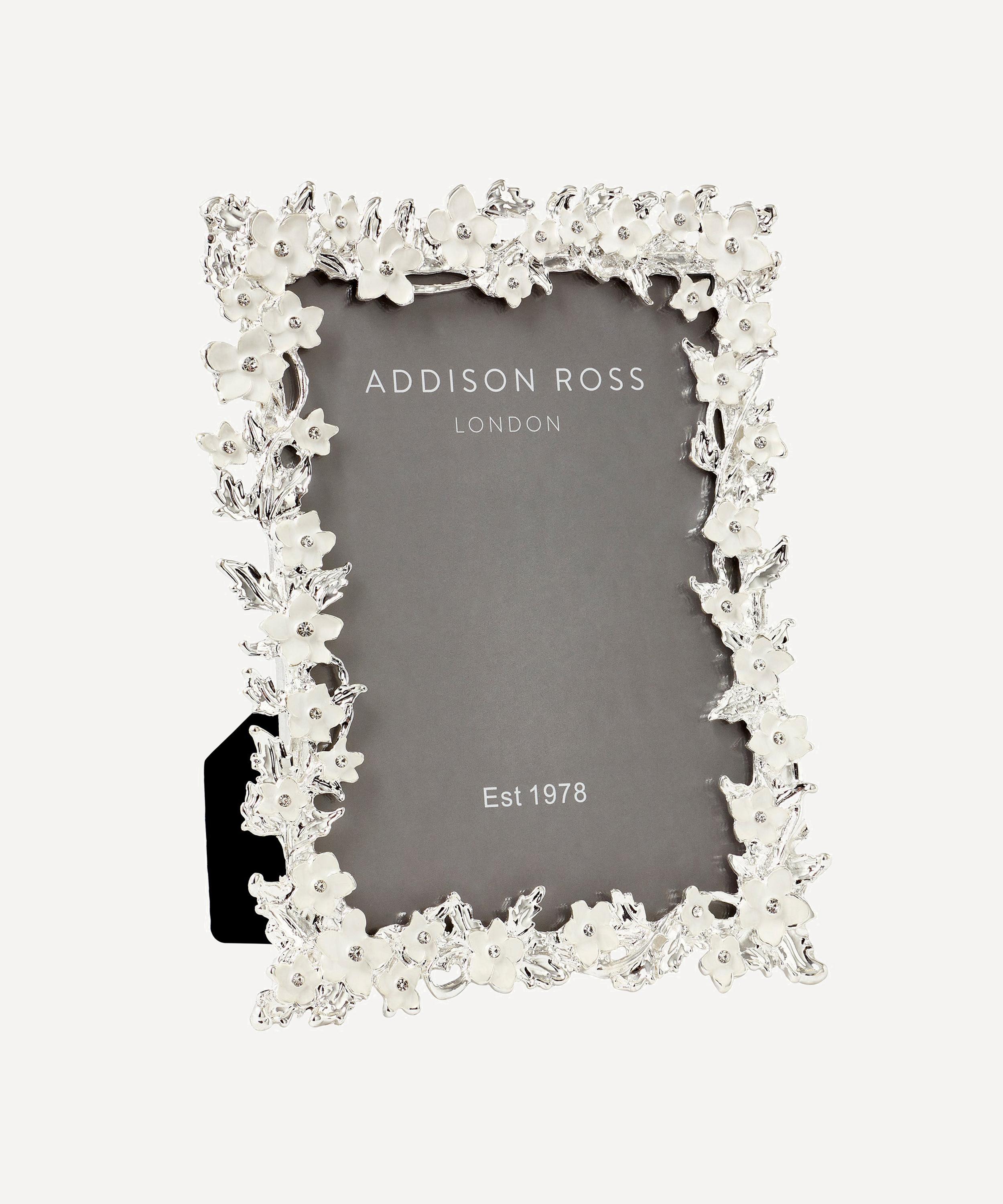 Addison Ross Enamel Diamante Flower 8x10 Photo Frame
