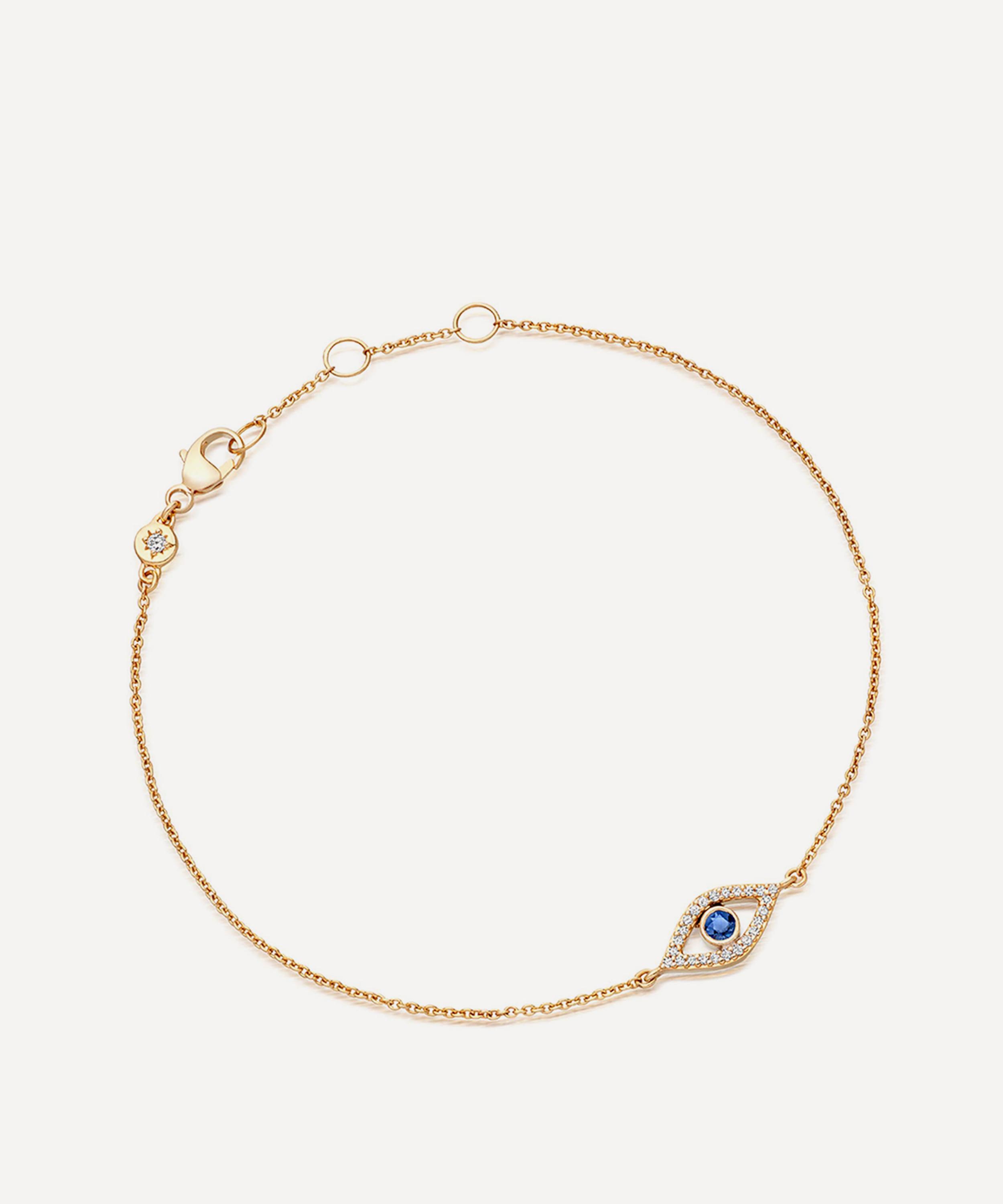 Astley Clarke 14ct Gold Sapphire Evil Eye Bracelet
