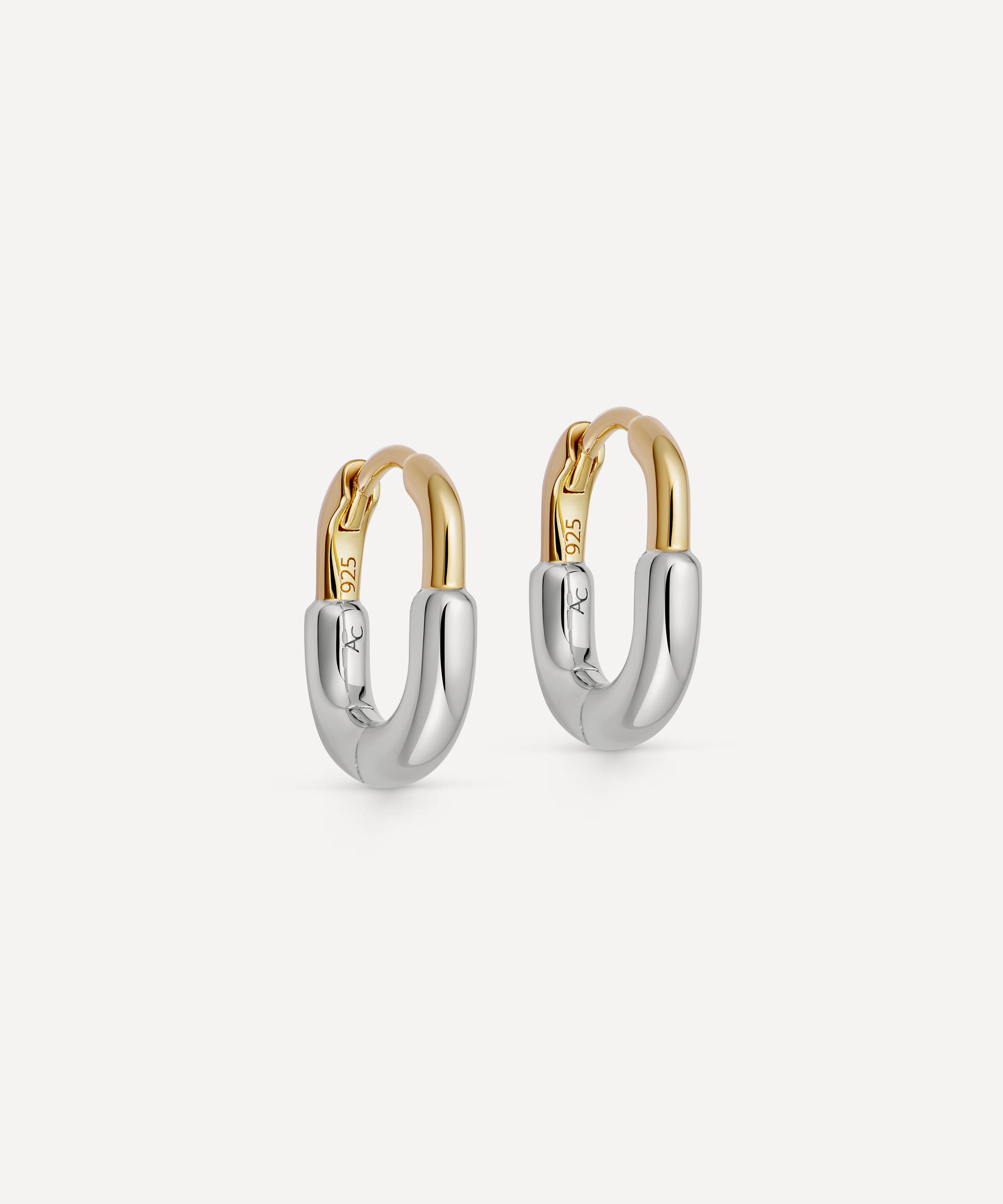 Astley Clarke Mixed Metal Aurora U-hoop Huggie Hoop Earrings