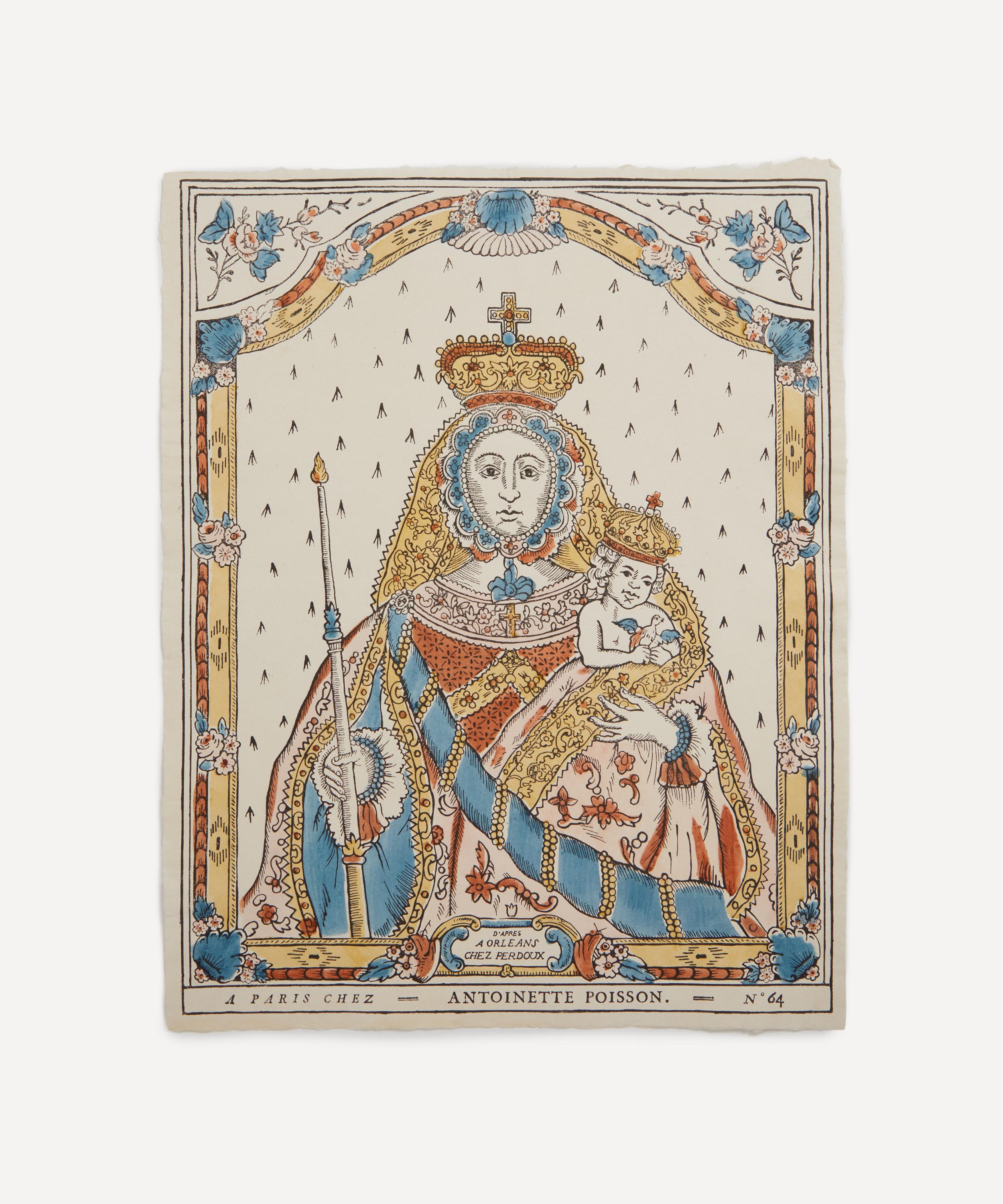 Antoinette Poisson 64a La Madone A Lenfant Domino Paper Print