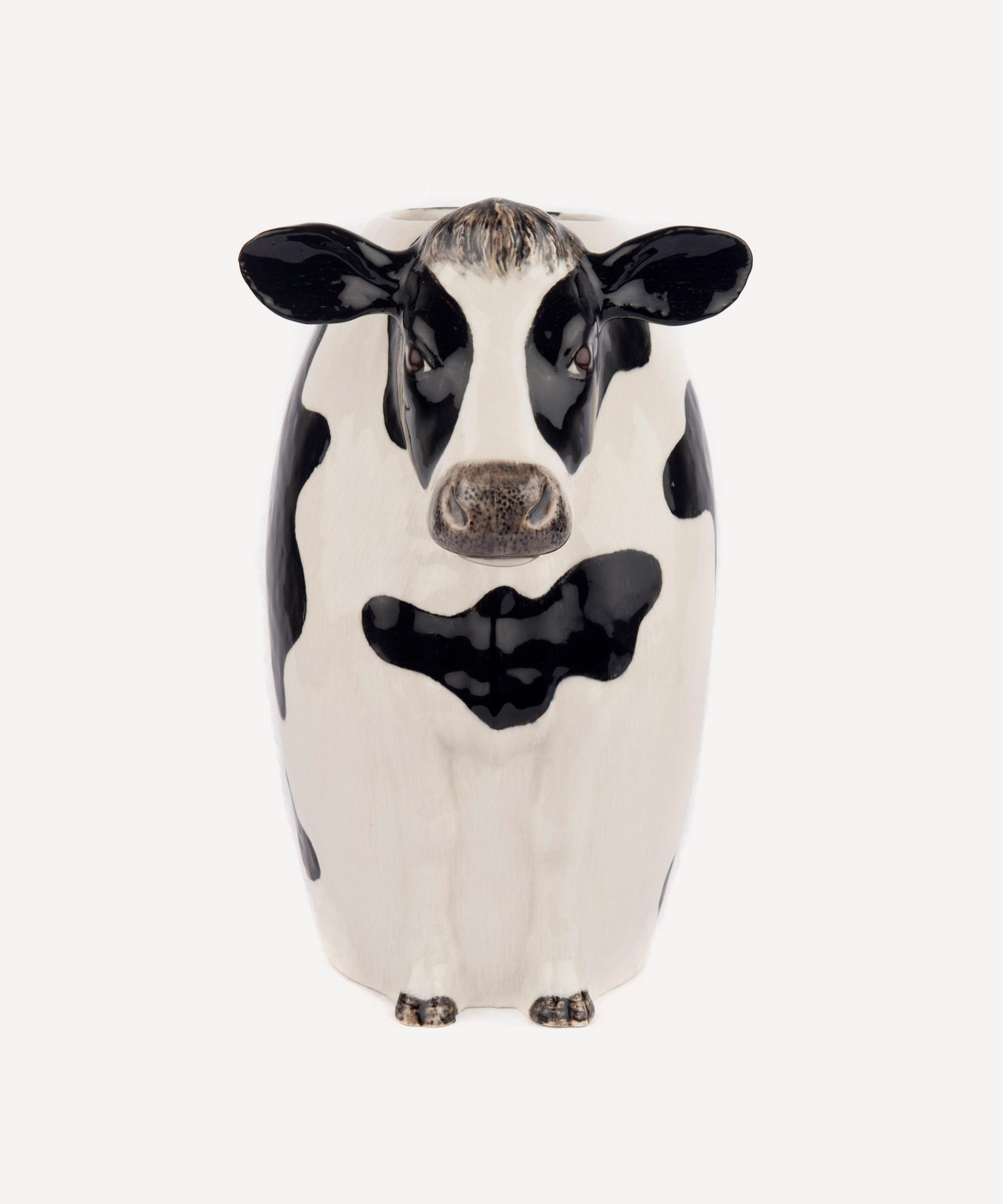 Quail Large Friesian Cow Vase