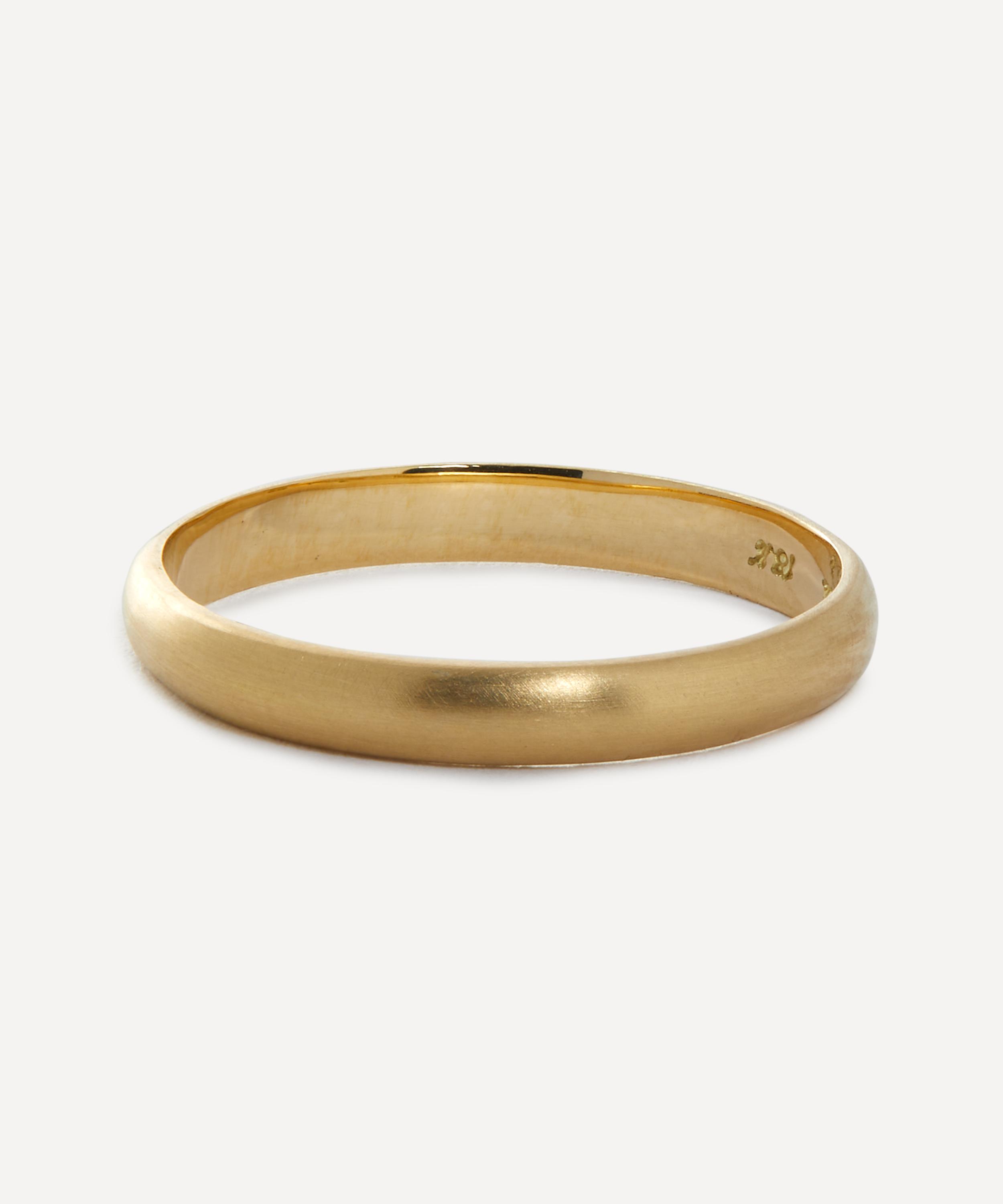 Satomi Kawakita 18ct Gold Rounded Band Ring Luxury Christmas Gift / Present