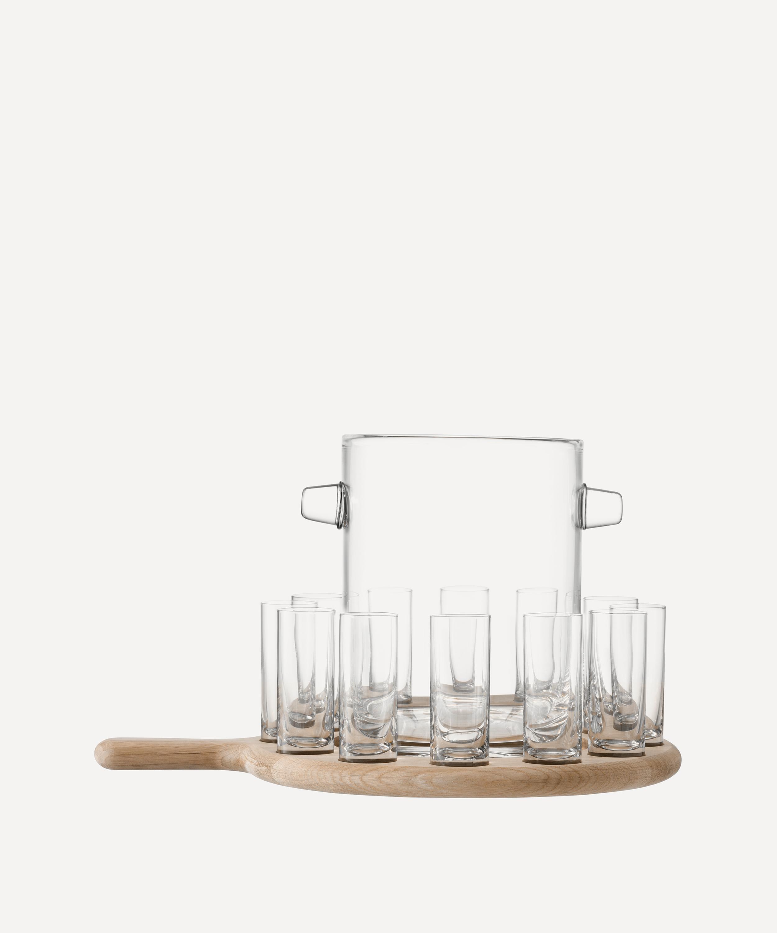 LSA INTERNATIONAL LSA INTERNATIONAL VODKA SERVING SET WITH OAK PADDLE 