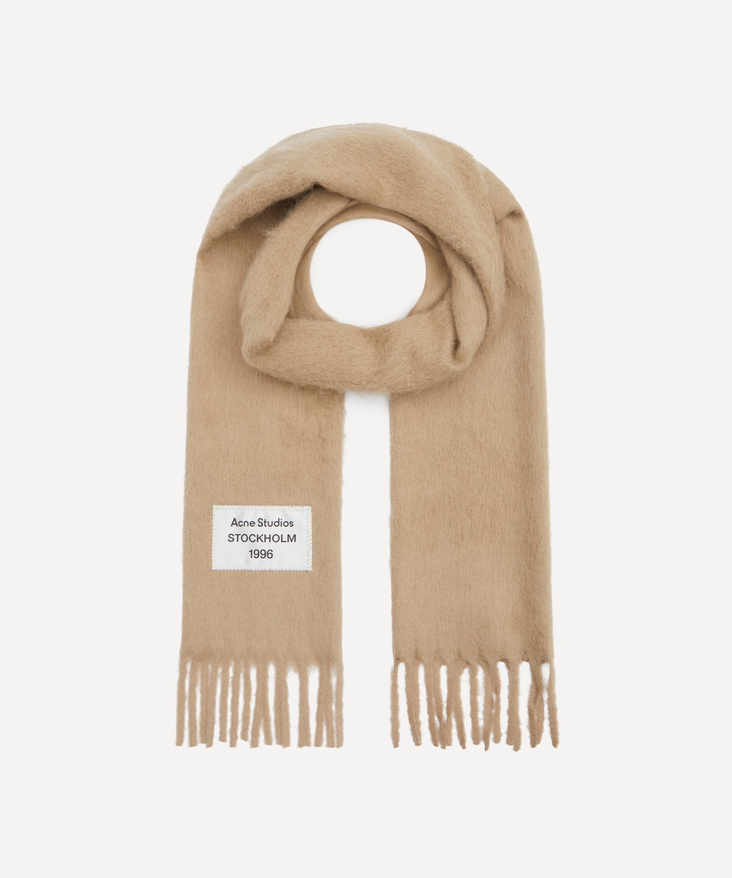 Shop Acne Studios Mens Fringe Alpaca Scarf
