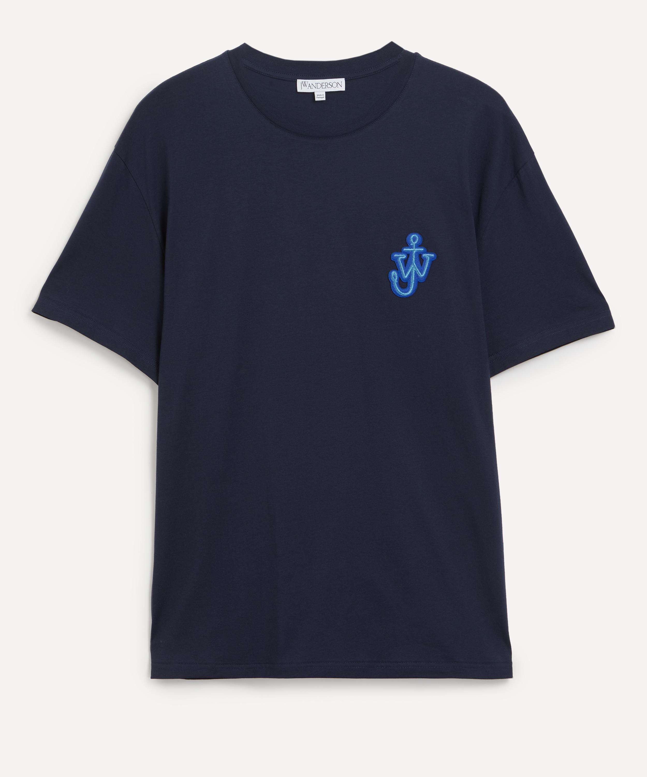 JW Anderson Mens Anchor Patch T-Shirt Navy L