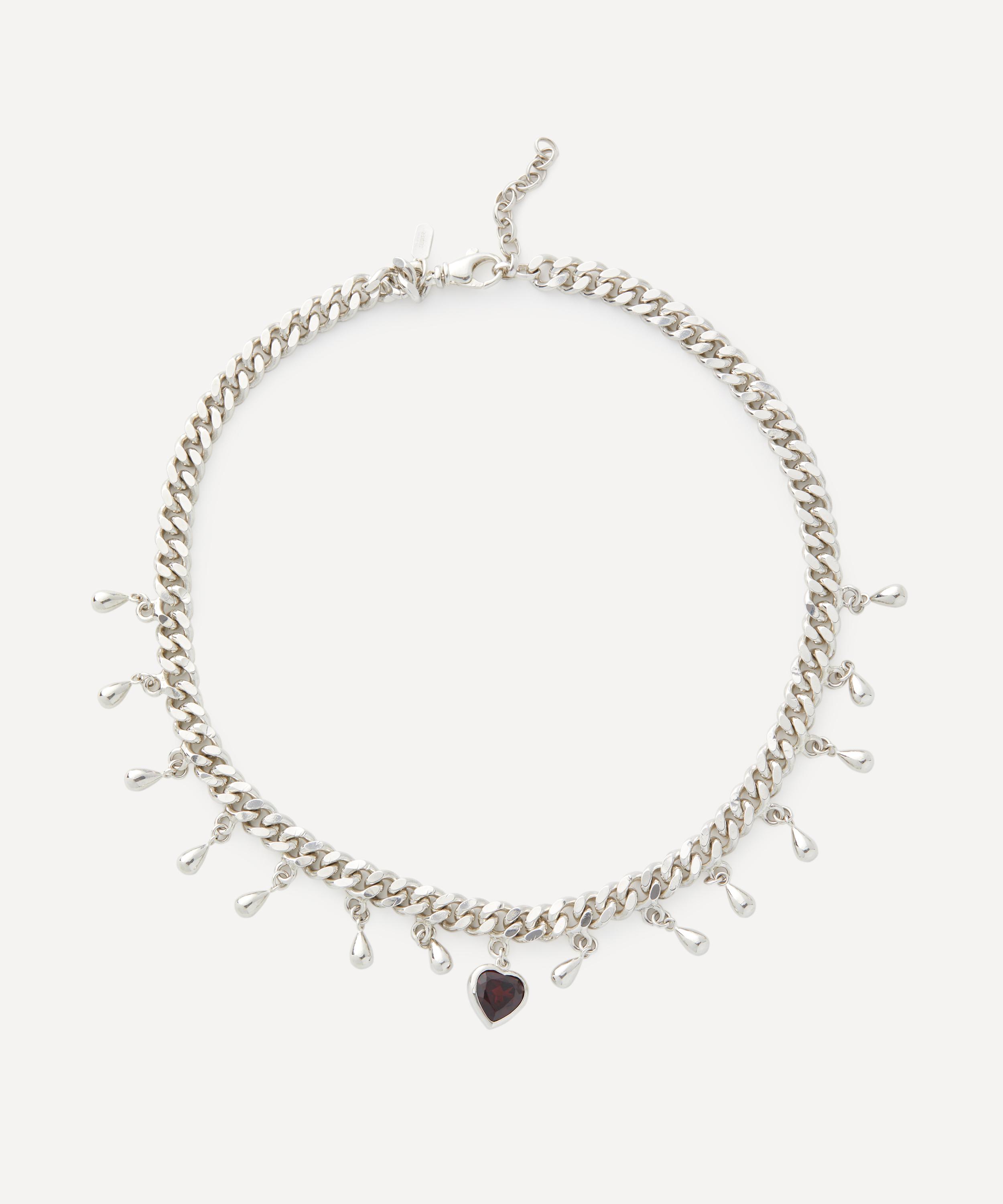 MARIA NILSDOTTER MARIA NILSDOTTER STERLING SILVER DROP OF HEART NECKLACE 