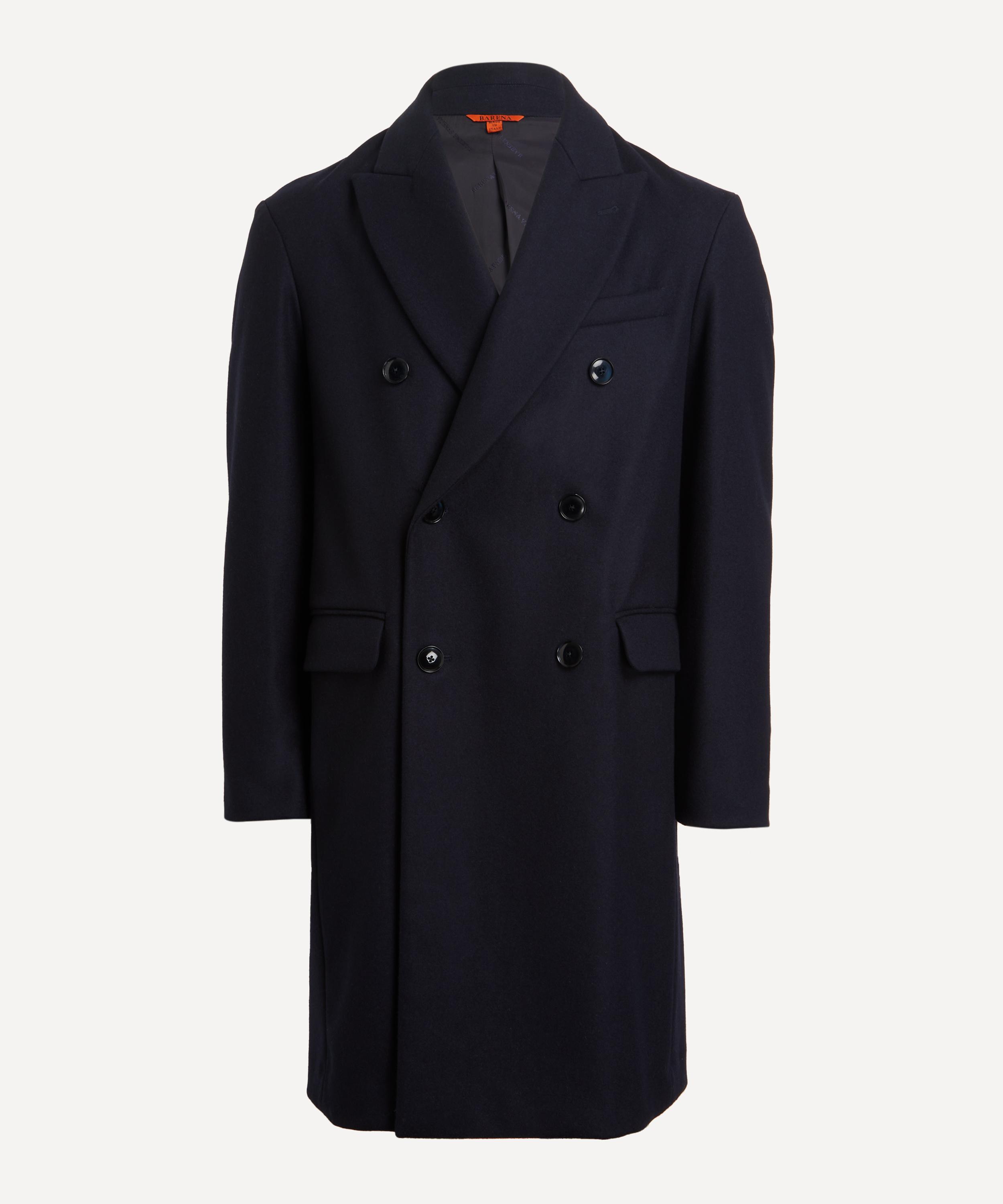 BARENA VENEZIA BARENA MENS CAPATO DOUBLE-BREASTED WOOL-BLEND COAT 