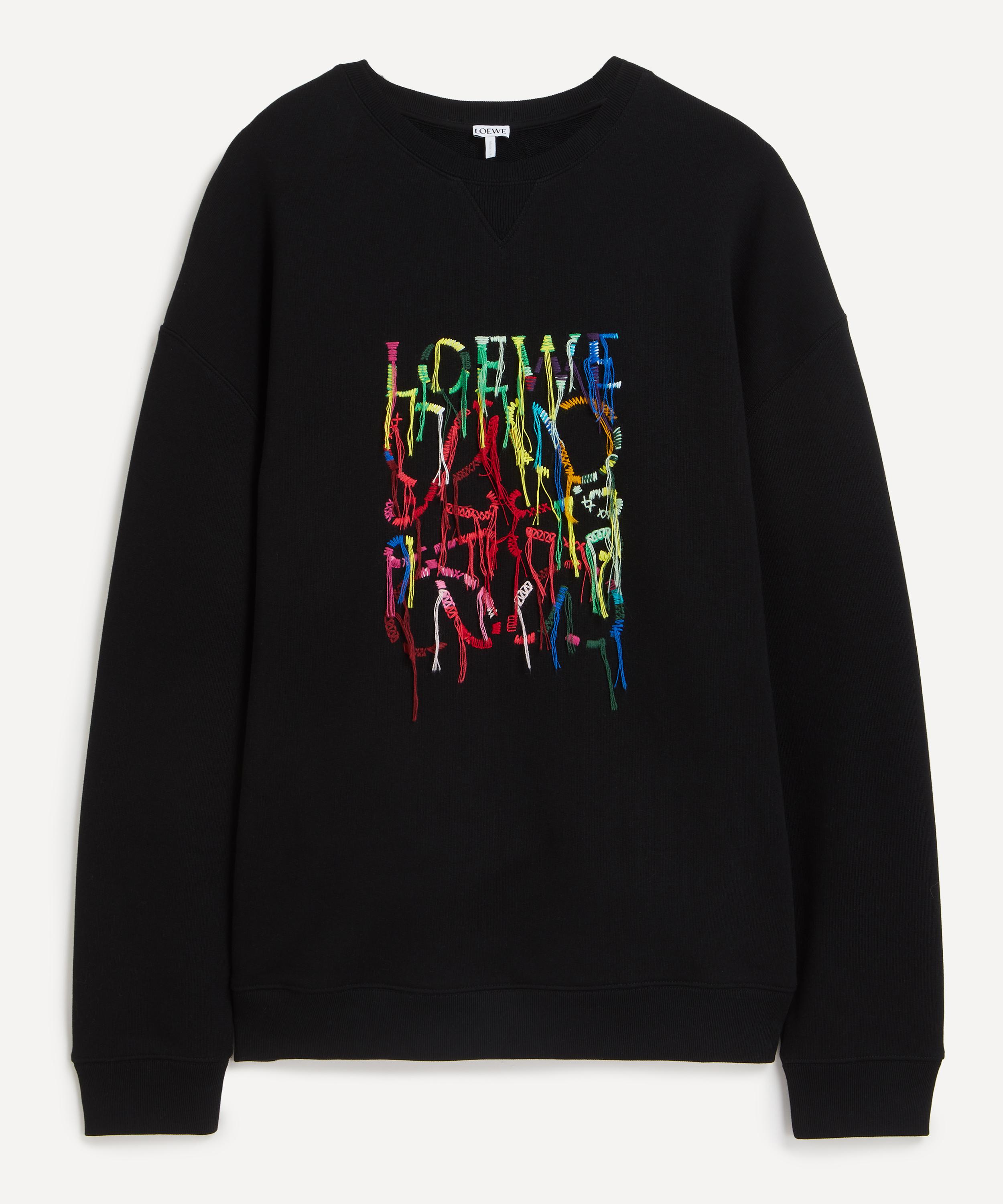 Loewe Mens Embroidered Anagram Sweatshirt
