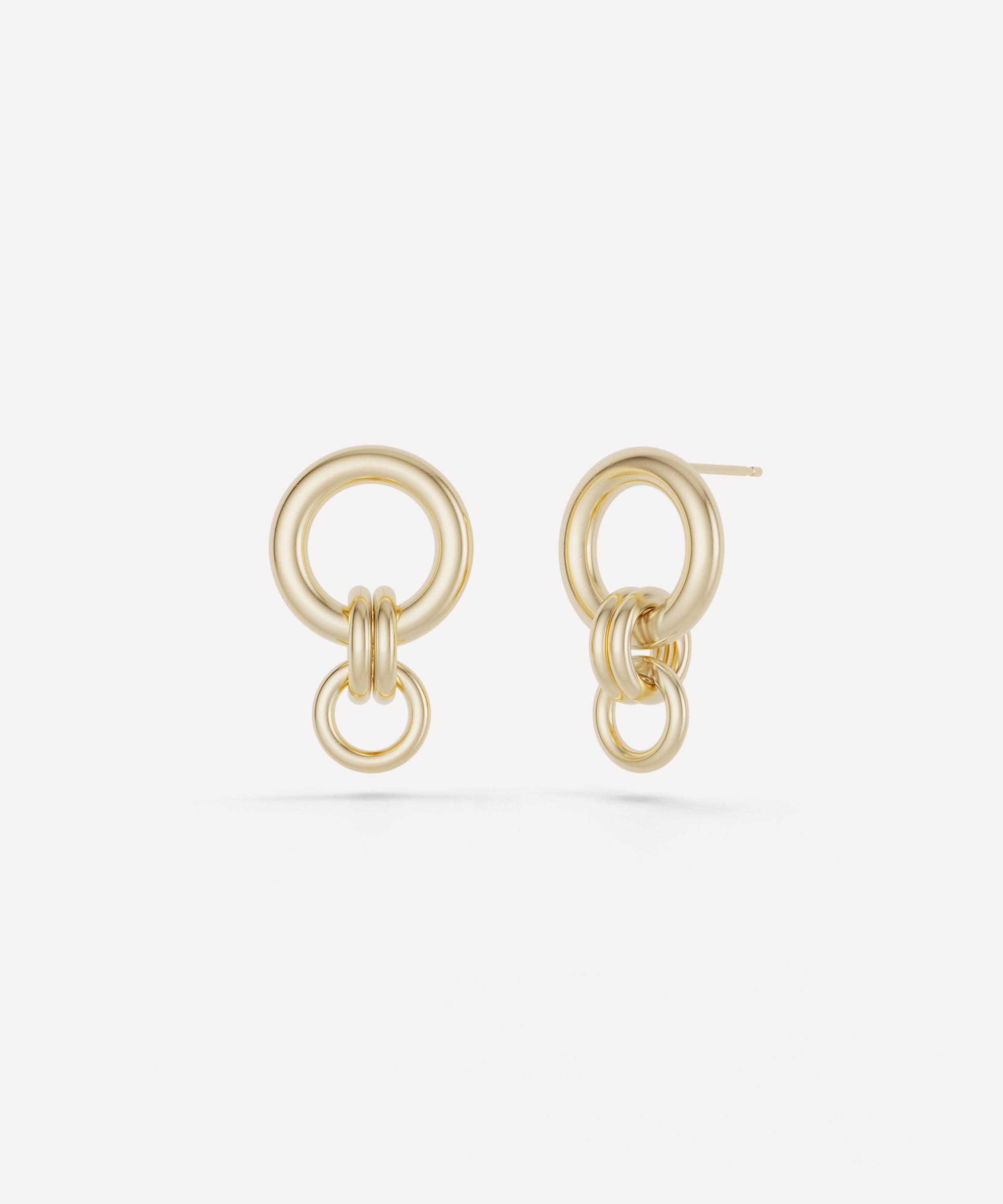 Spinelli Kilcollin 18ct Gold Canis Stud Earrings Luxury