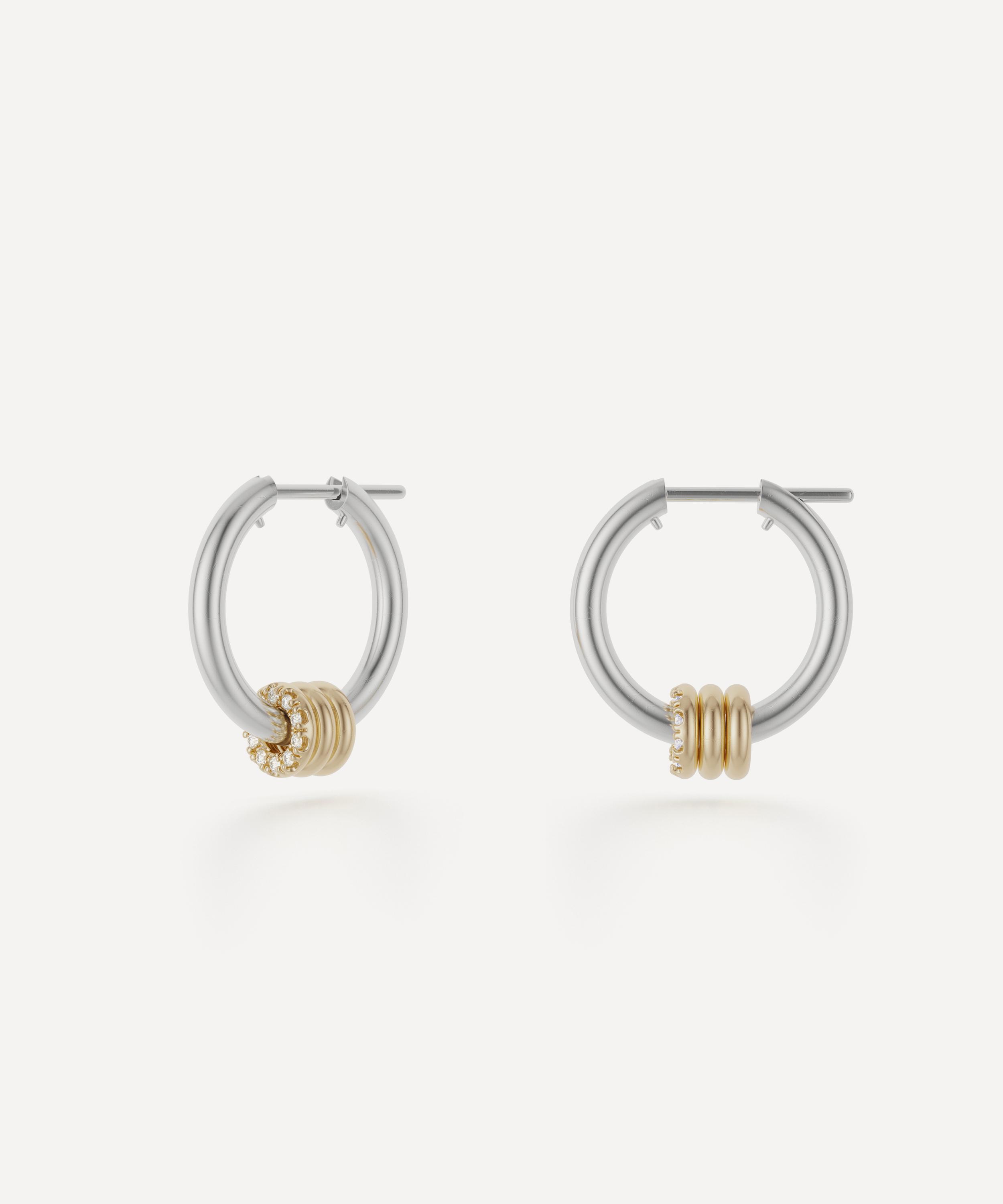 Spinelli Kilcollin Mixed Metal Ara Deux Hoop Earrings In Metallic